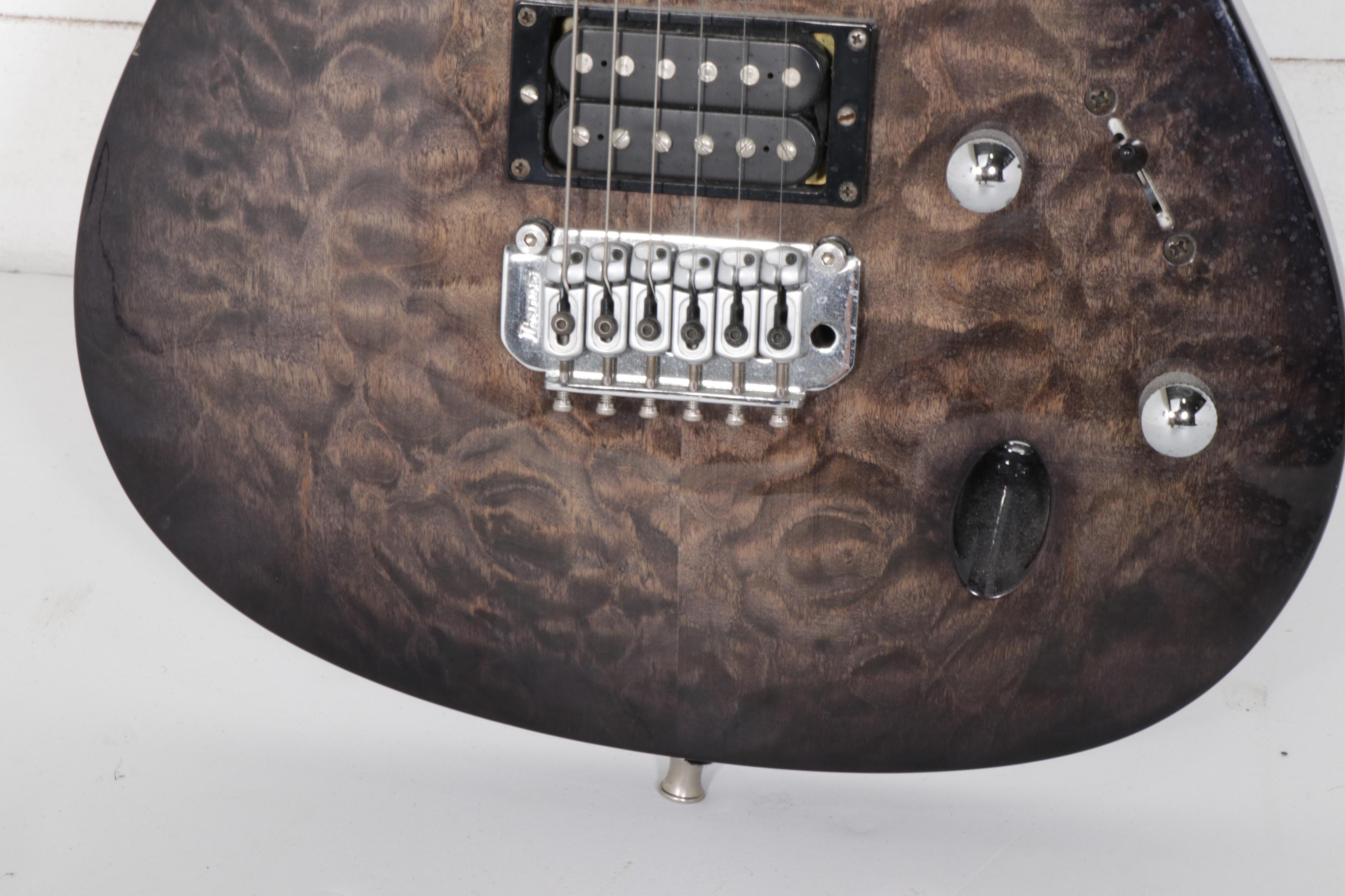 Ibanez SA Series Green Gray Quilt Top Electric Guitar with Soft Case