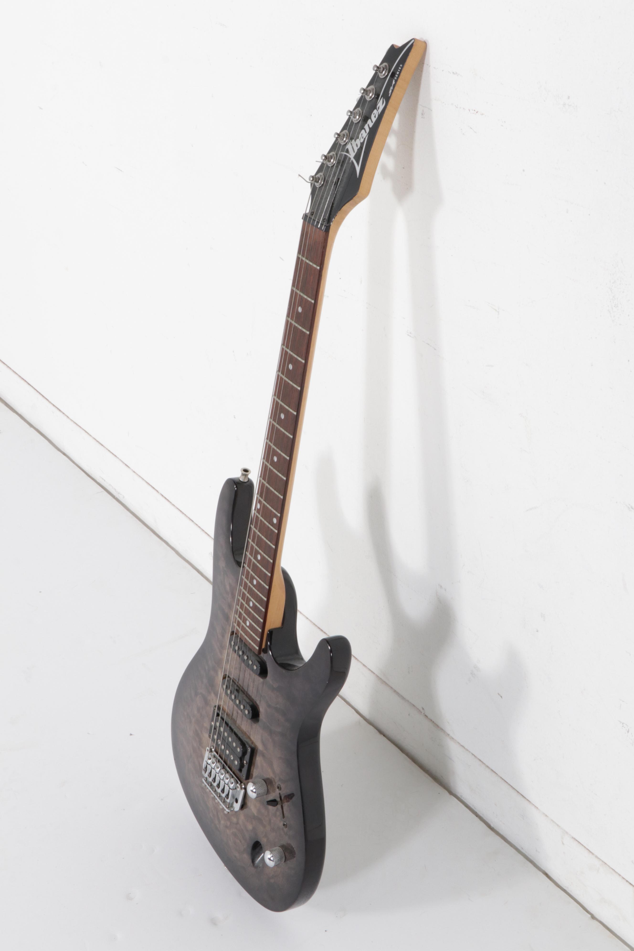 Ibanez SA Series Green Gray Quilt Top Electric Guitar with Soft Case