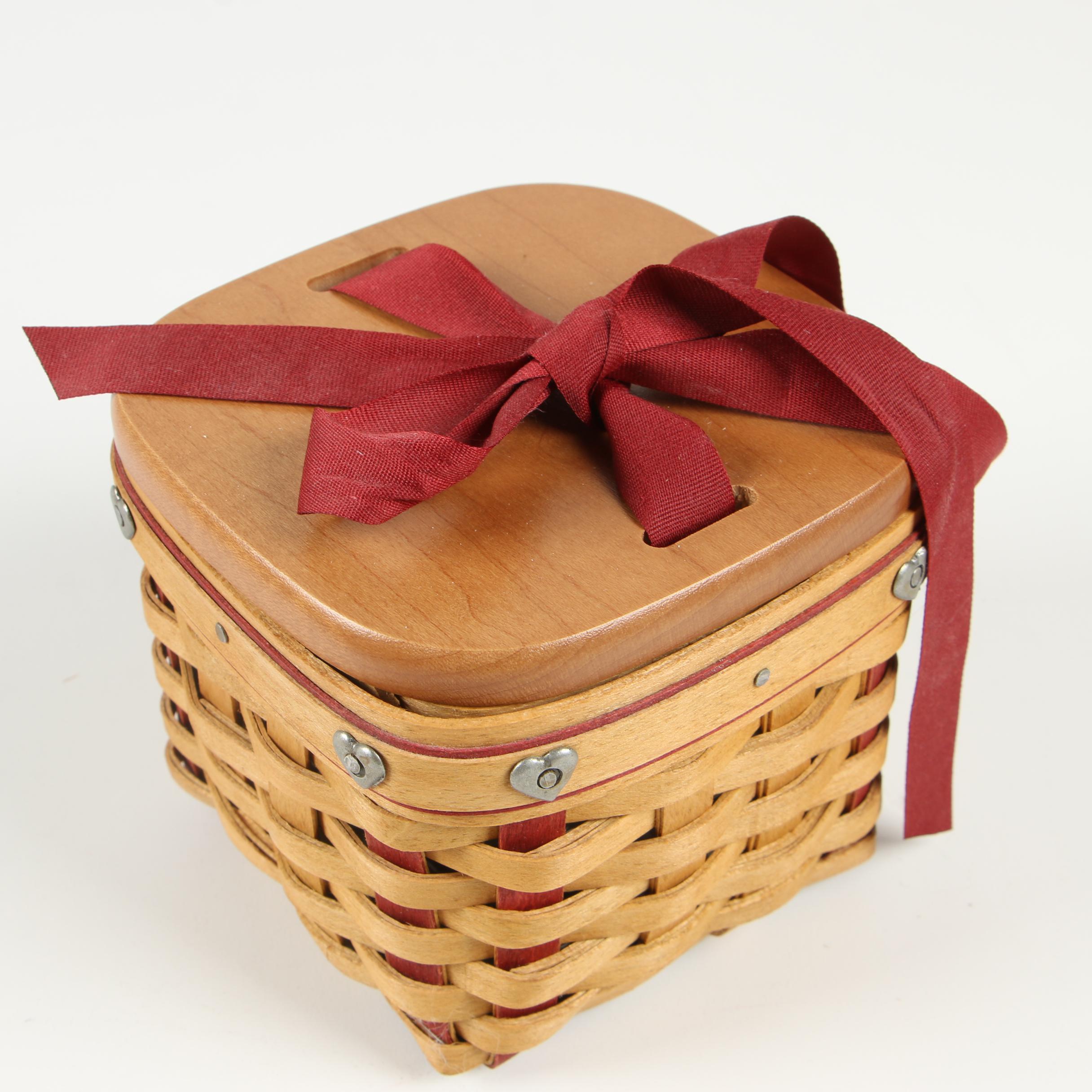 Longaberger Baskets including Small Sweetest Gift "Sweetheart" Baskets