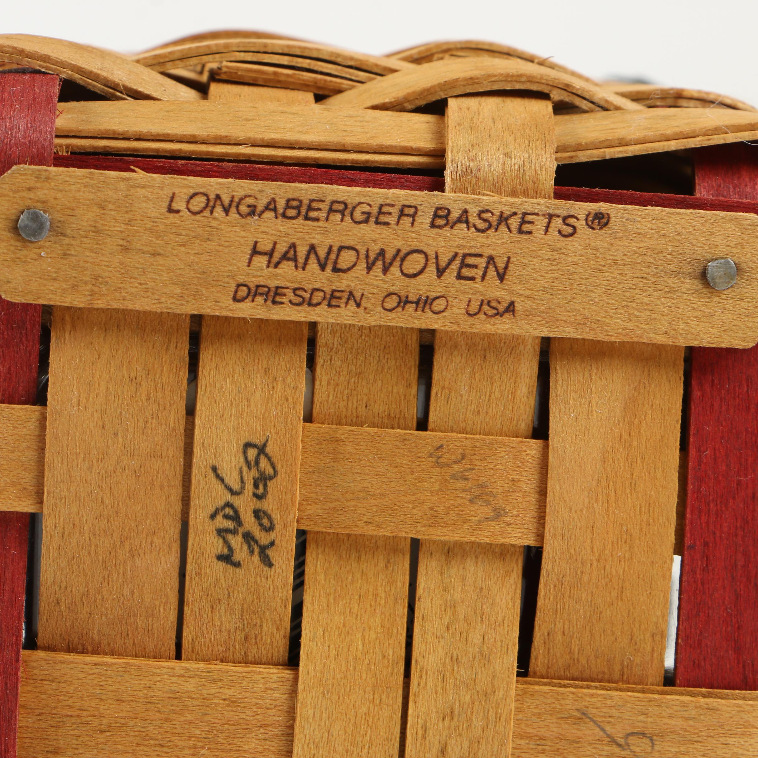 Longaberger Baskets including Small Sweetest Gift "Sweetheart" Baskets