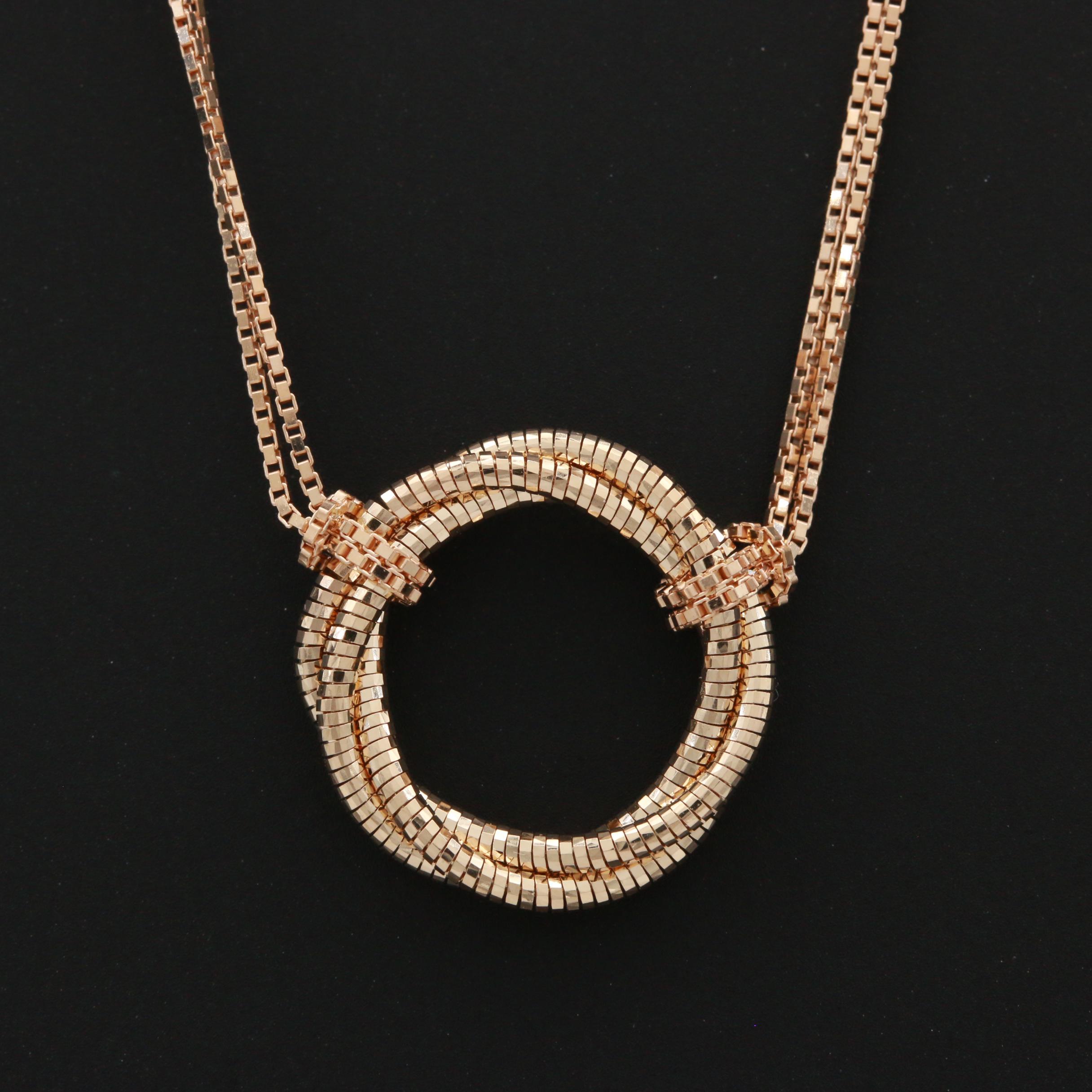 14K Yellow Gold Double Strand Necklace