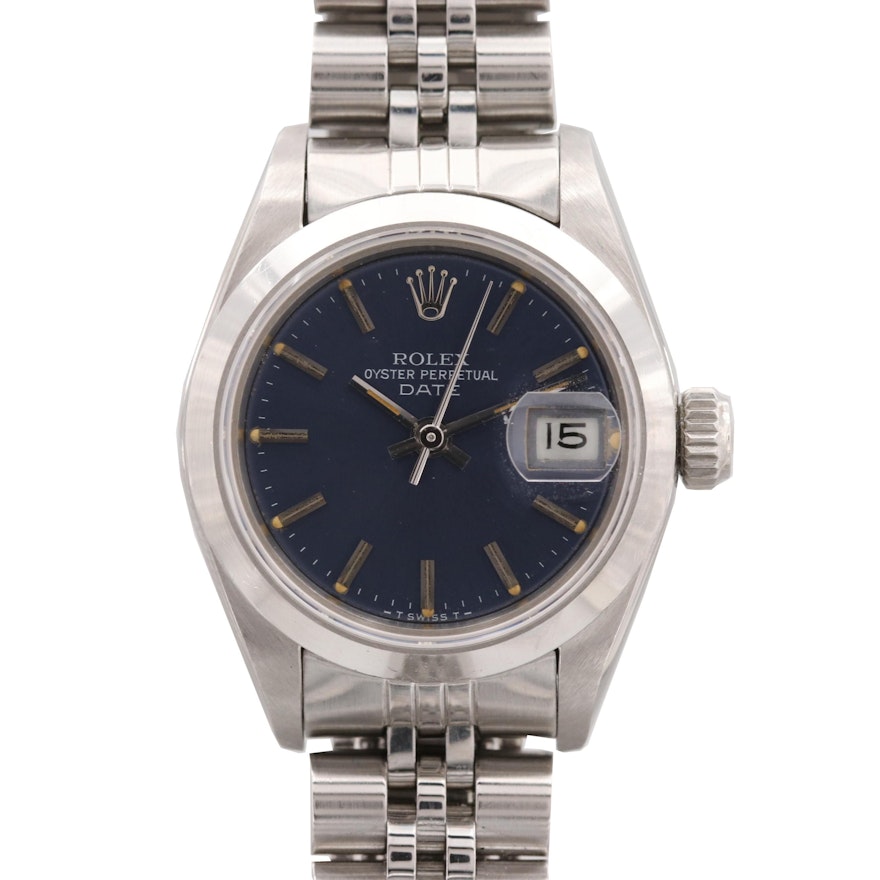 Rolex Date Stainless Steel Wristwatch, 1984