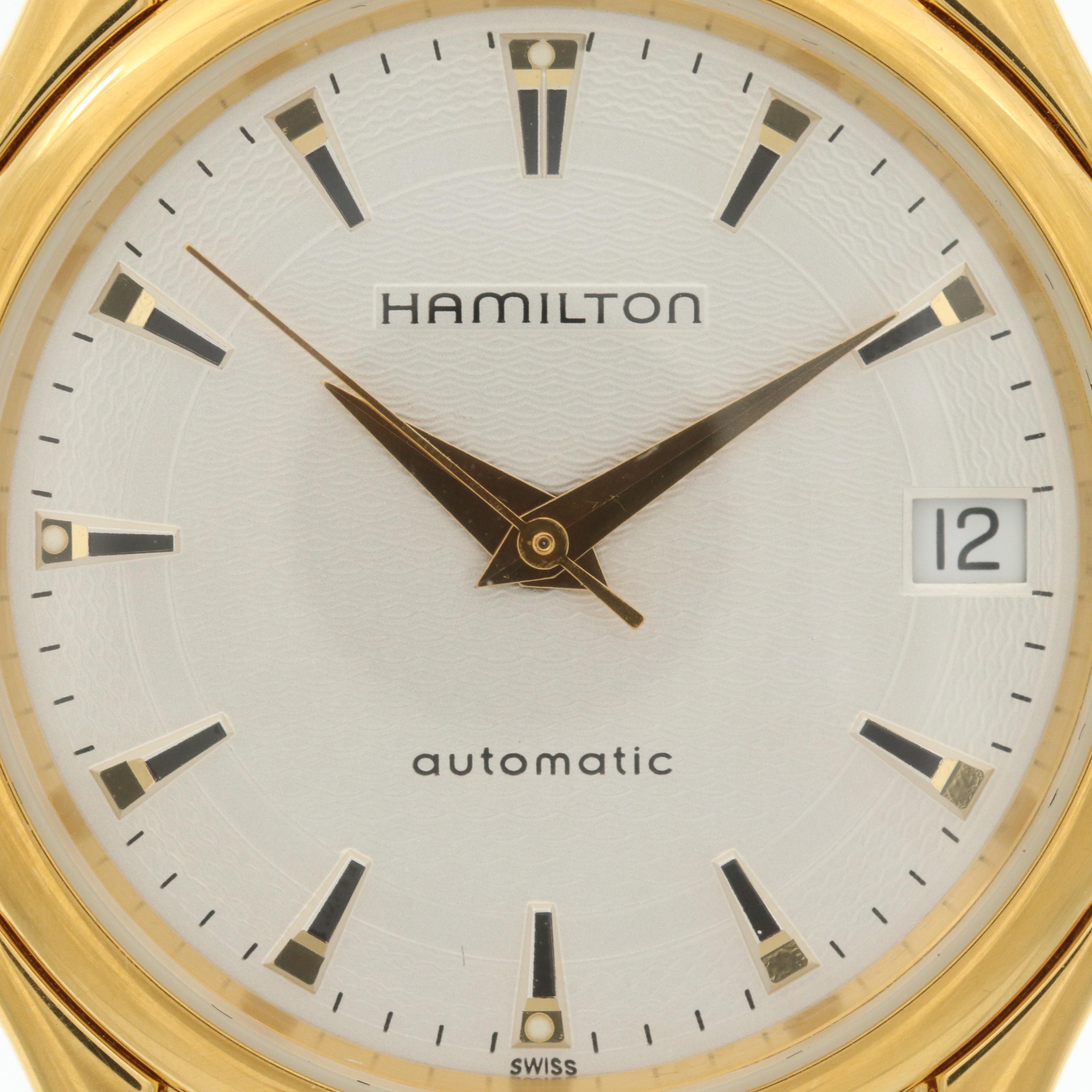 Hamilton Linwood Viewmatic Gold Tone Automatic Watch