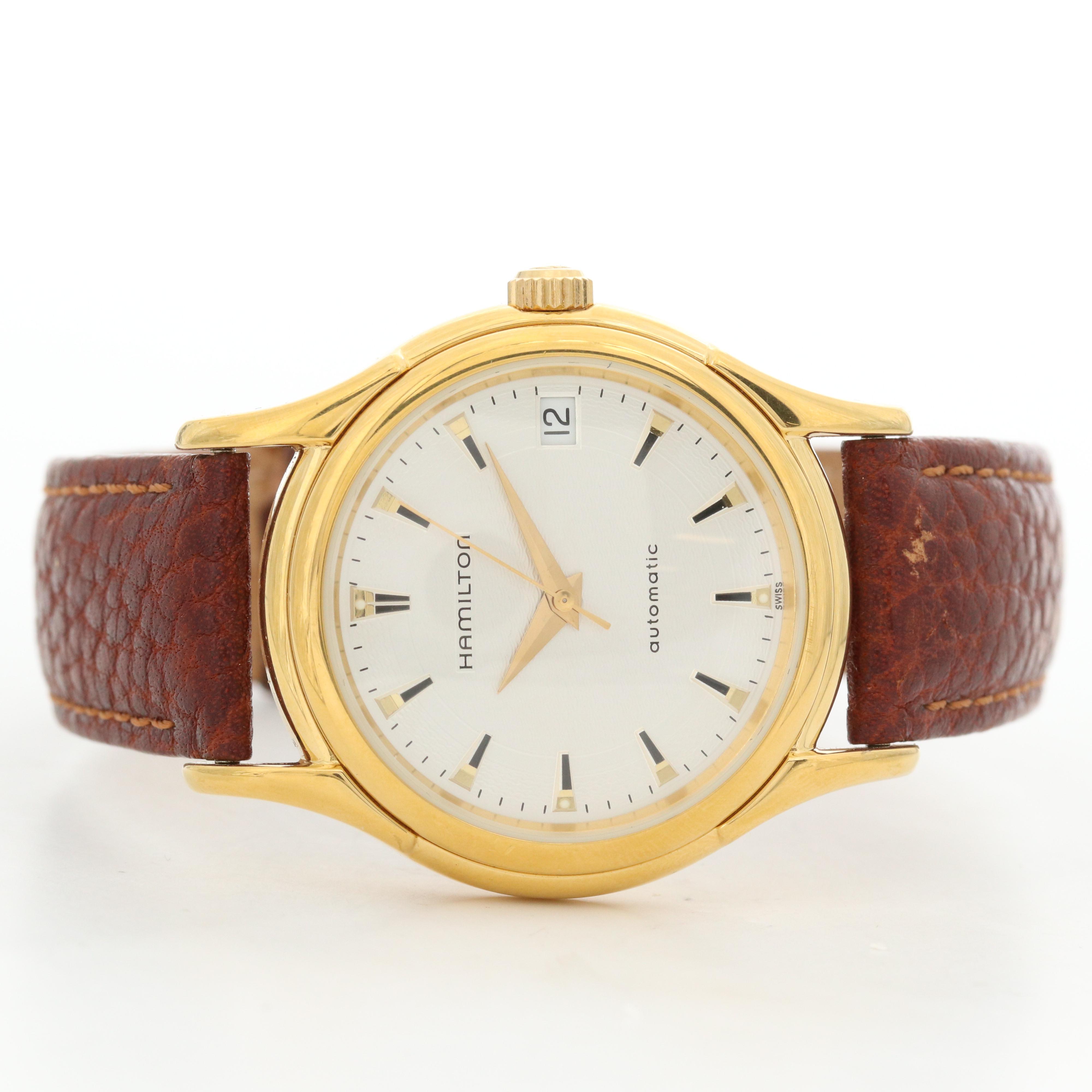 Hamilton Linwood Viewmatic Gold Tone Automatic Watch