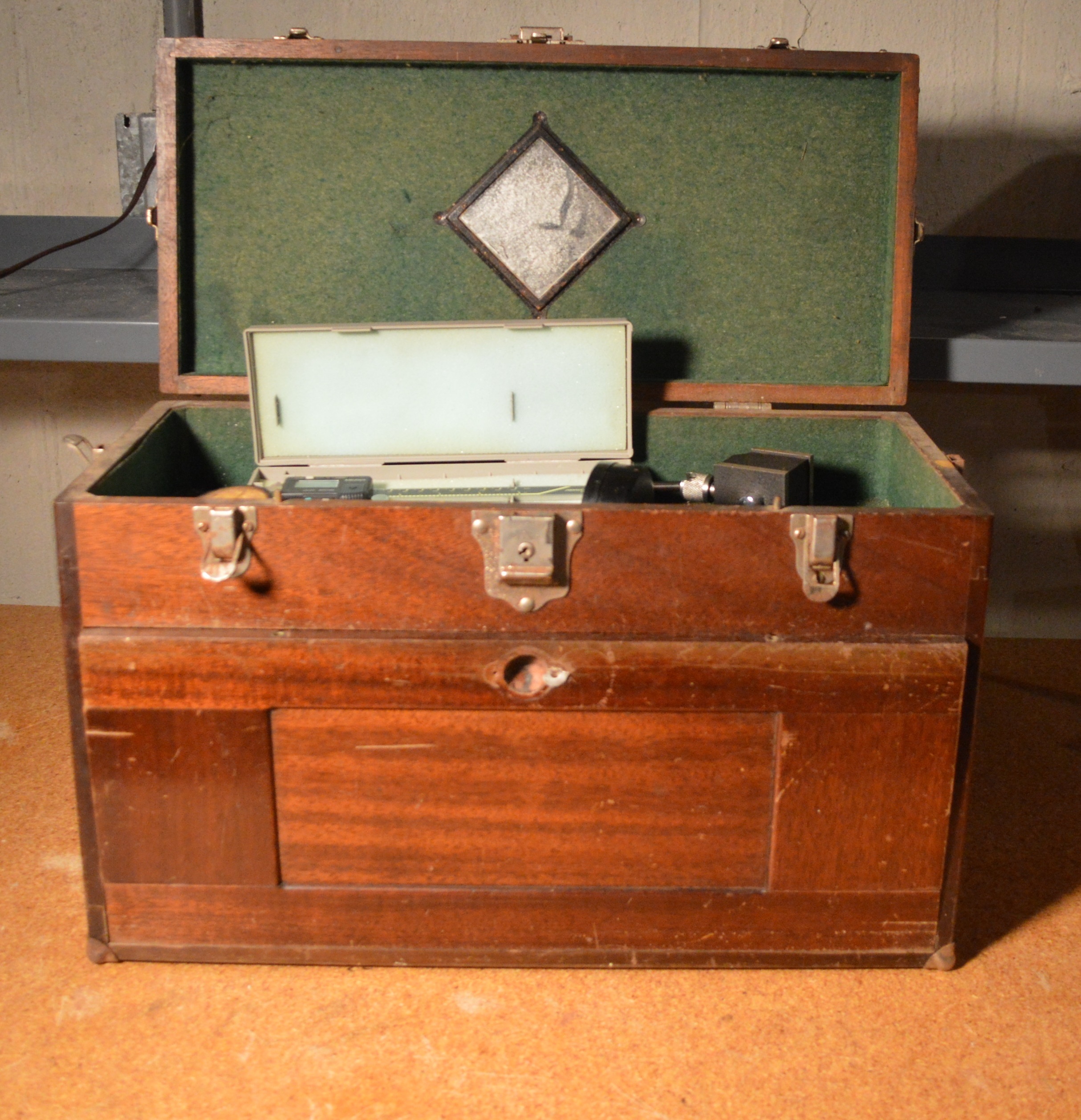 H. Gerstner & Sons Wood Tool Chest with Gauges and More