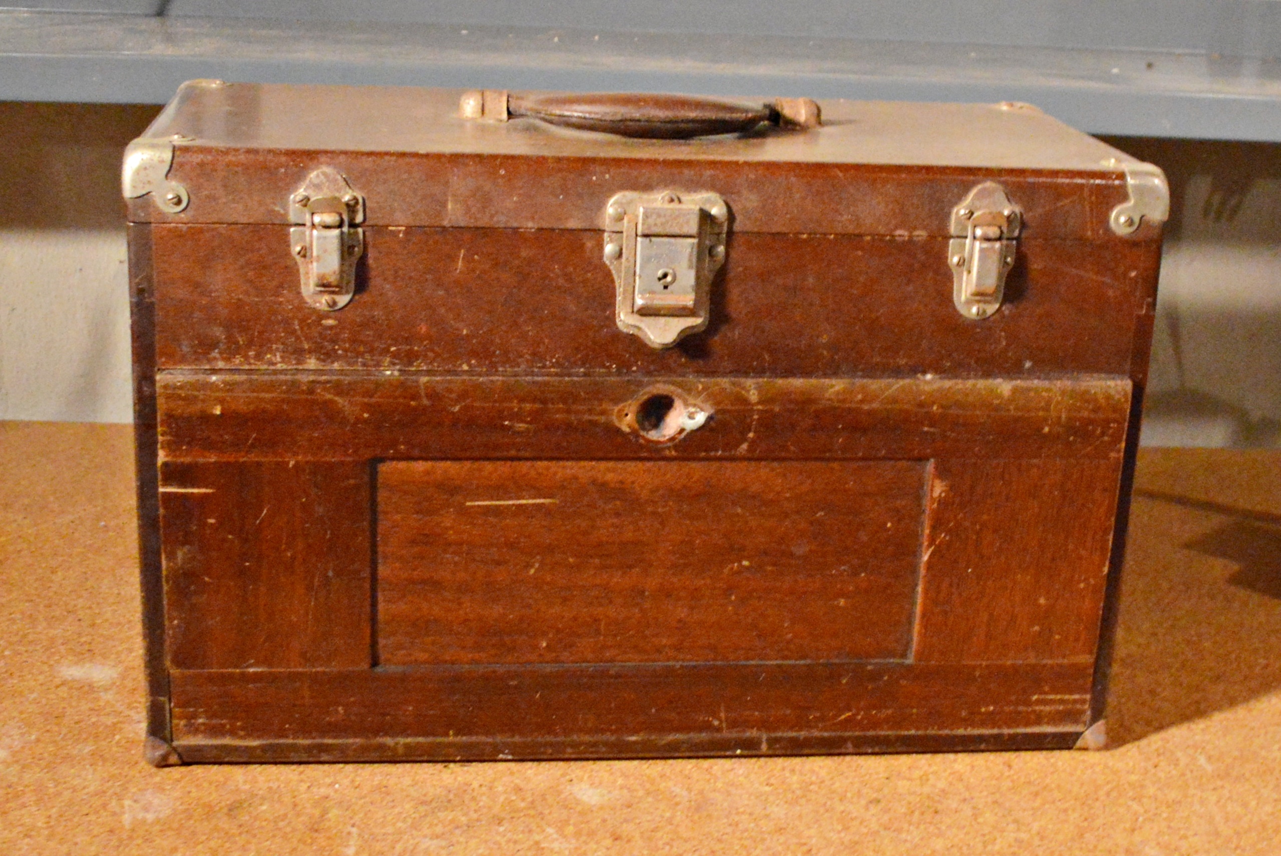 H. Gerstner & Sons Wood Tool Chest with Gauges and More