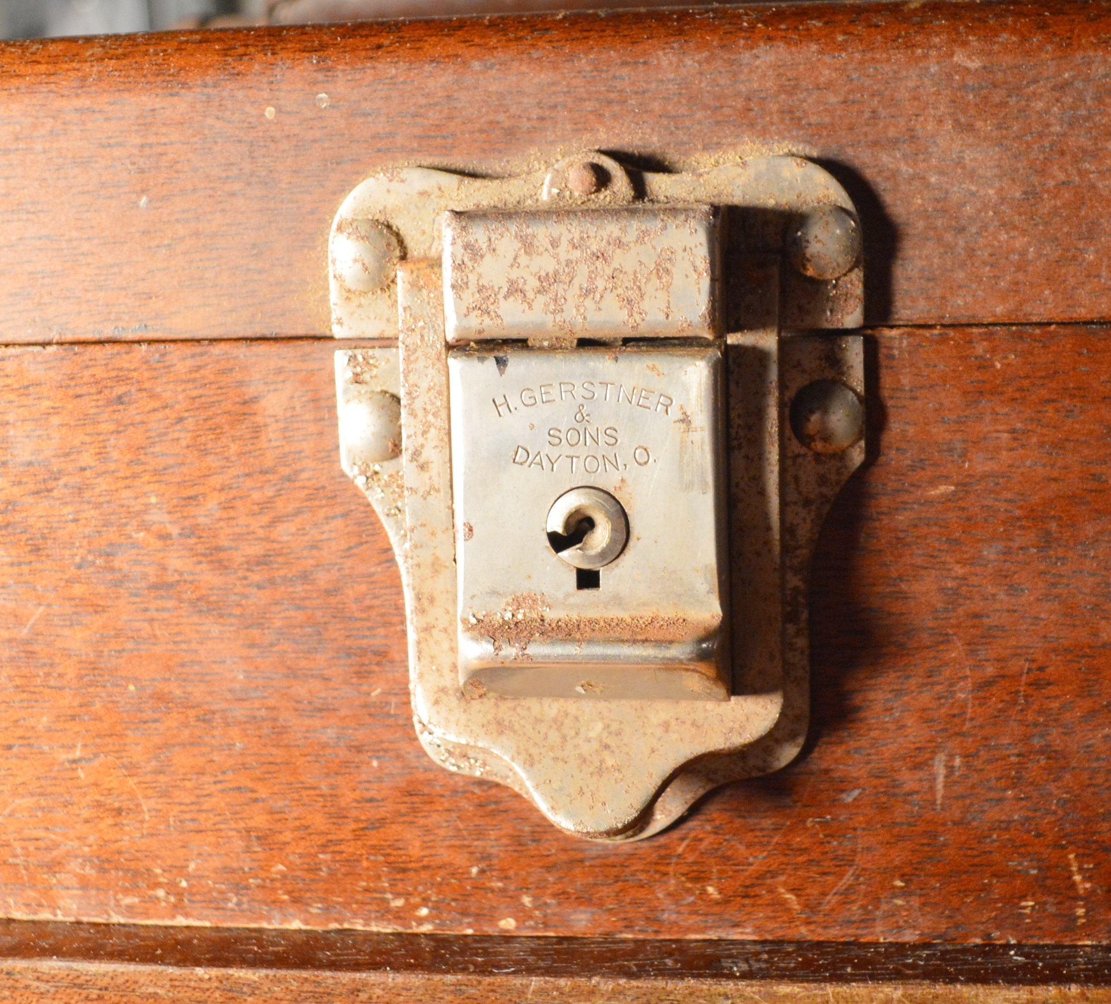 H. Gerstner & Sons Wood Tool Chest with Gauges and More