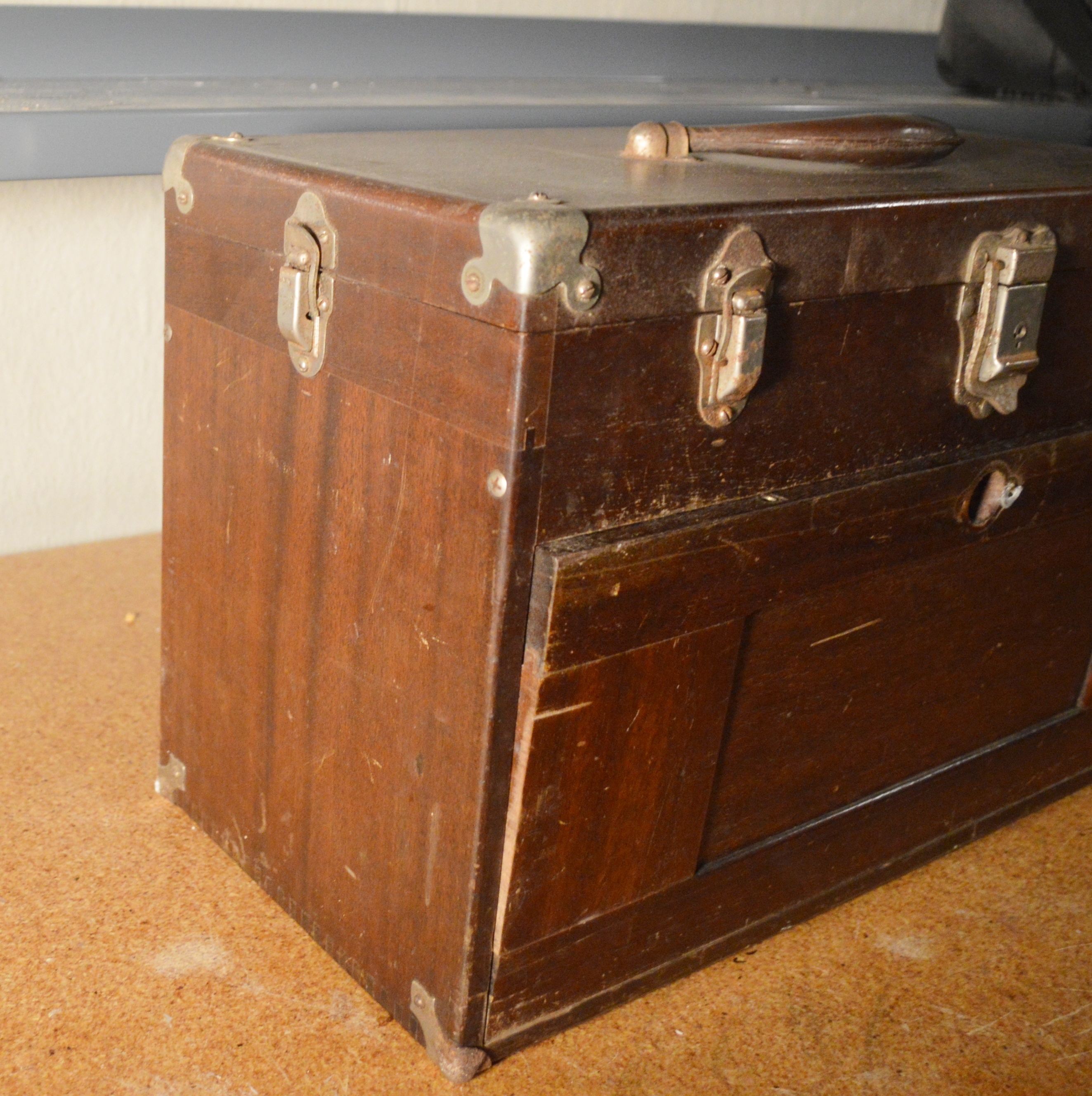 H. Gerstner & Sons Wood Tool Chest with Gauges and More