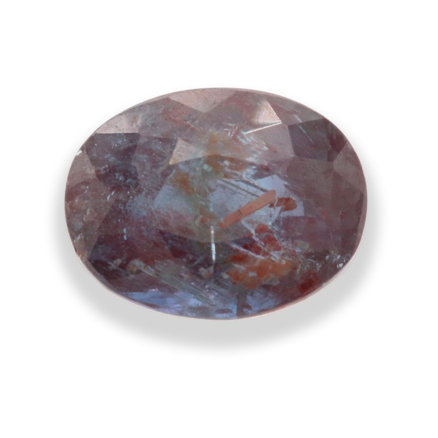 Loose 1.16 CT Oval Faceted Alexandrite Gemstone