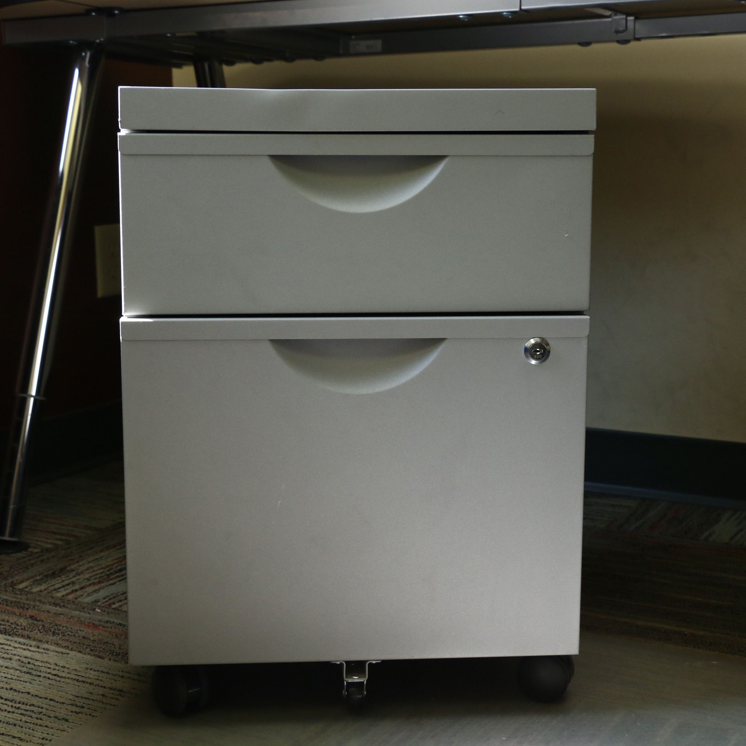 IKEA Galant Office Desk, Chair, Cube Storage and File Cabinet, Contemporary