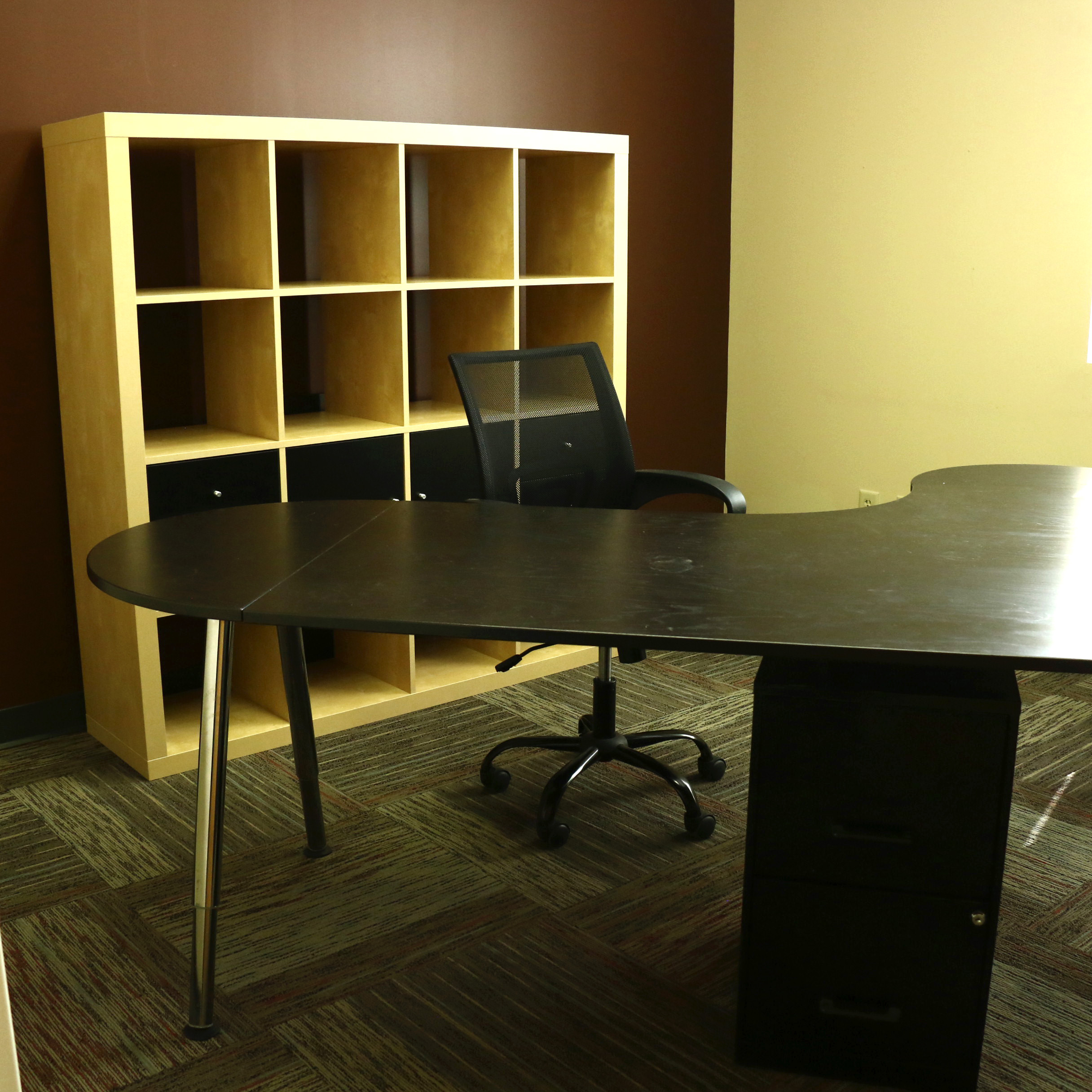 IKEA Office Desk, Chair, Cube Storage and File Cabinet, Contemporary