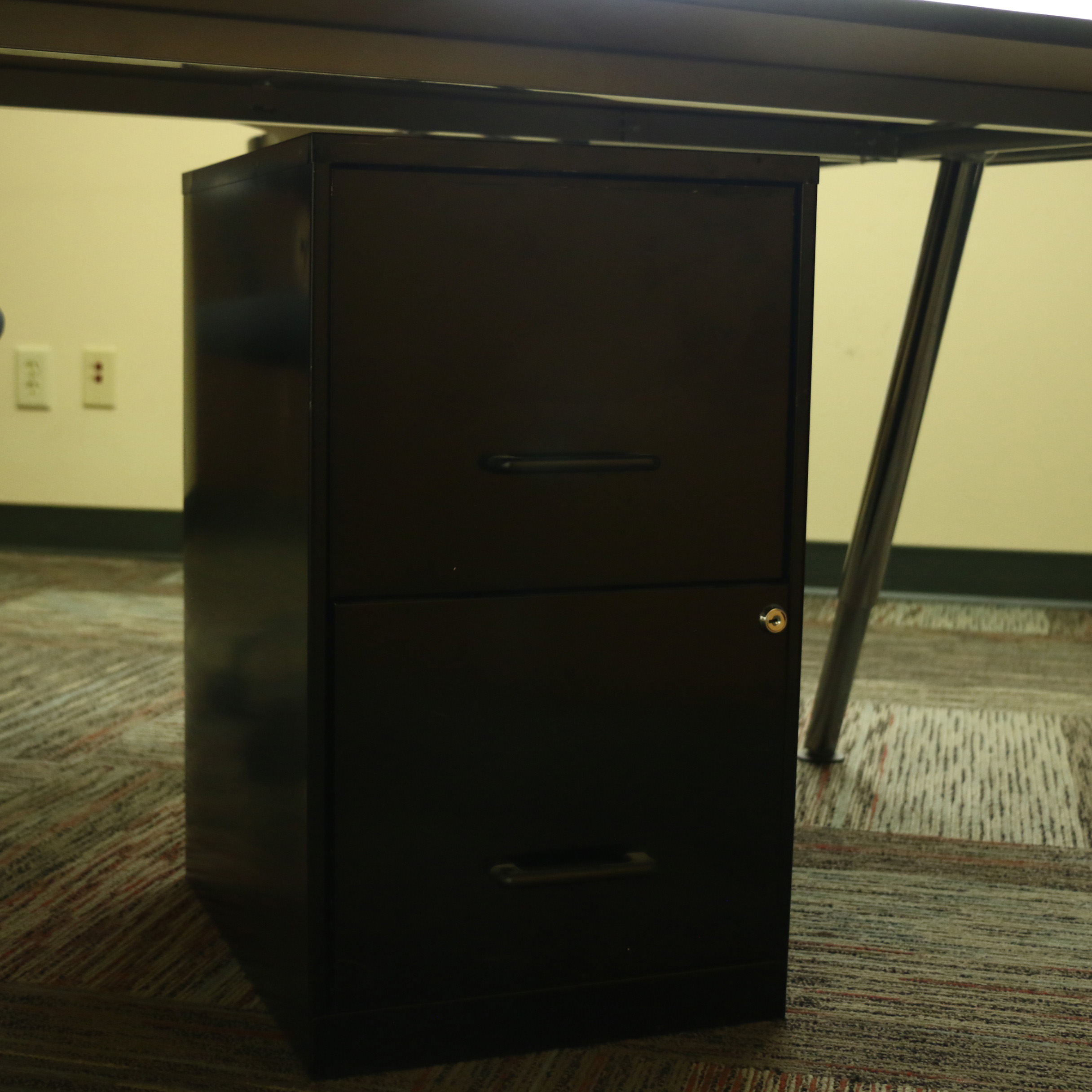 IKEA Office Desk, Chair, Cube Storage and File Cabinet, Contemporary
