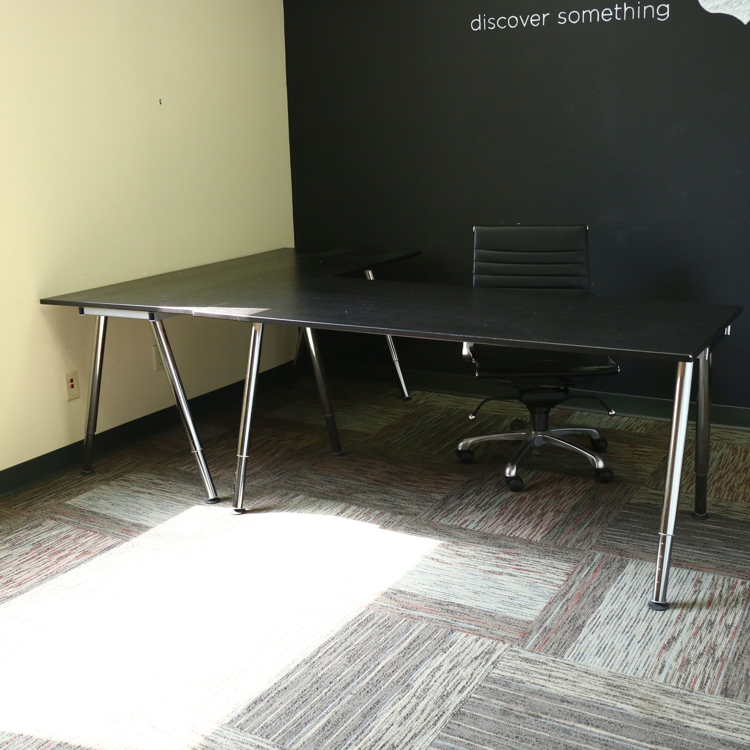 IKEA Galang 2-Piece Office Desk Unit and Chair, Contemporary