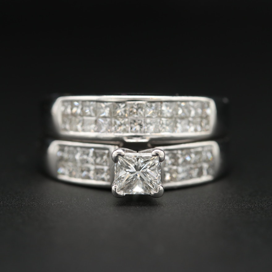 18K White Gold 1.54 CTW Diamond Ring