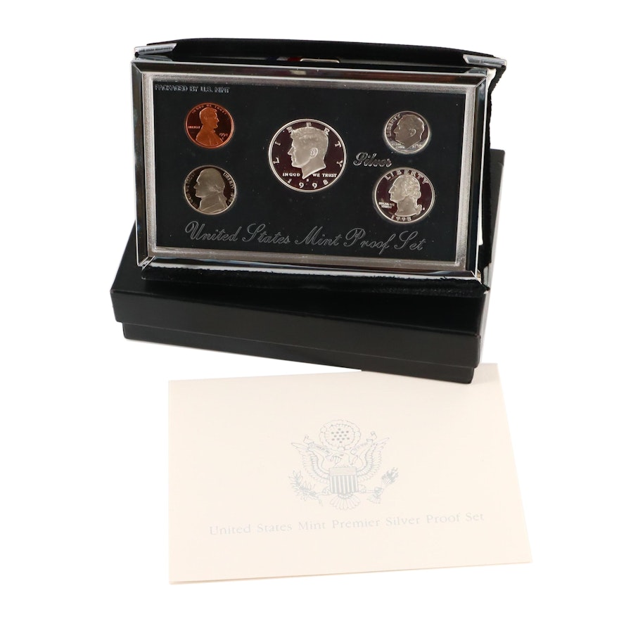 1998-S U.S. Mint Silver Premier Proof Set