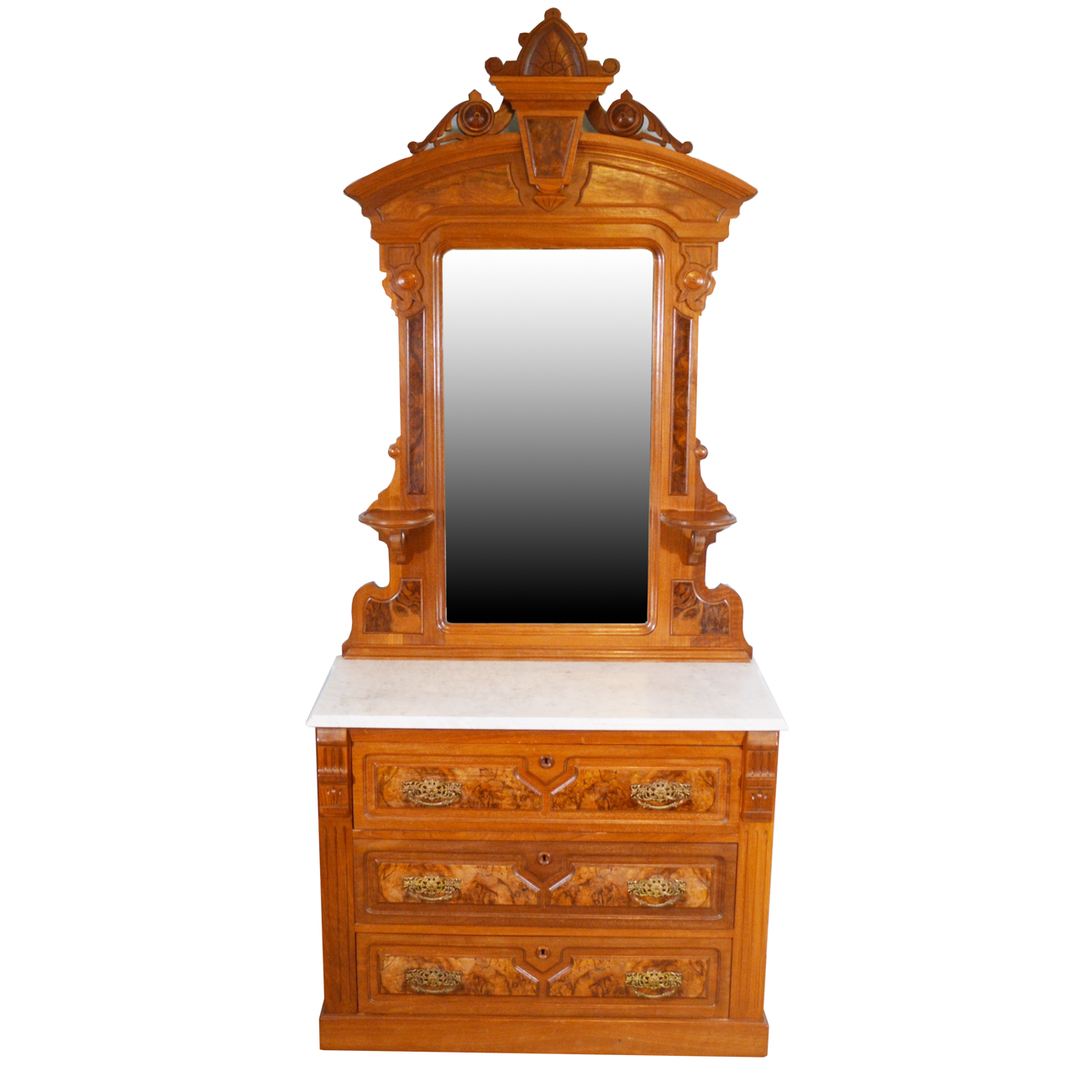 Victorian Eastlake Dresser with Mirror, Late 19th Century
