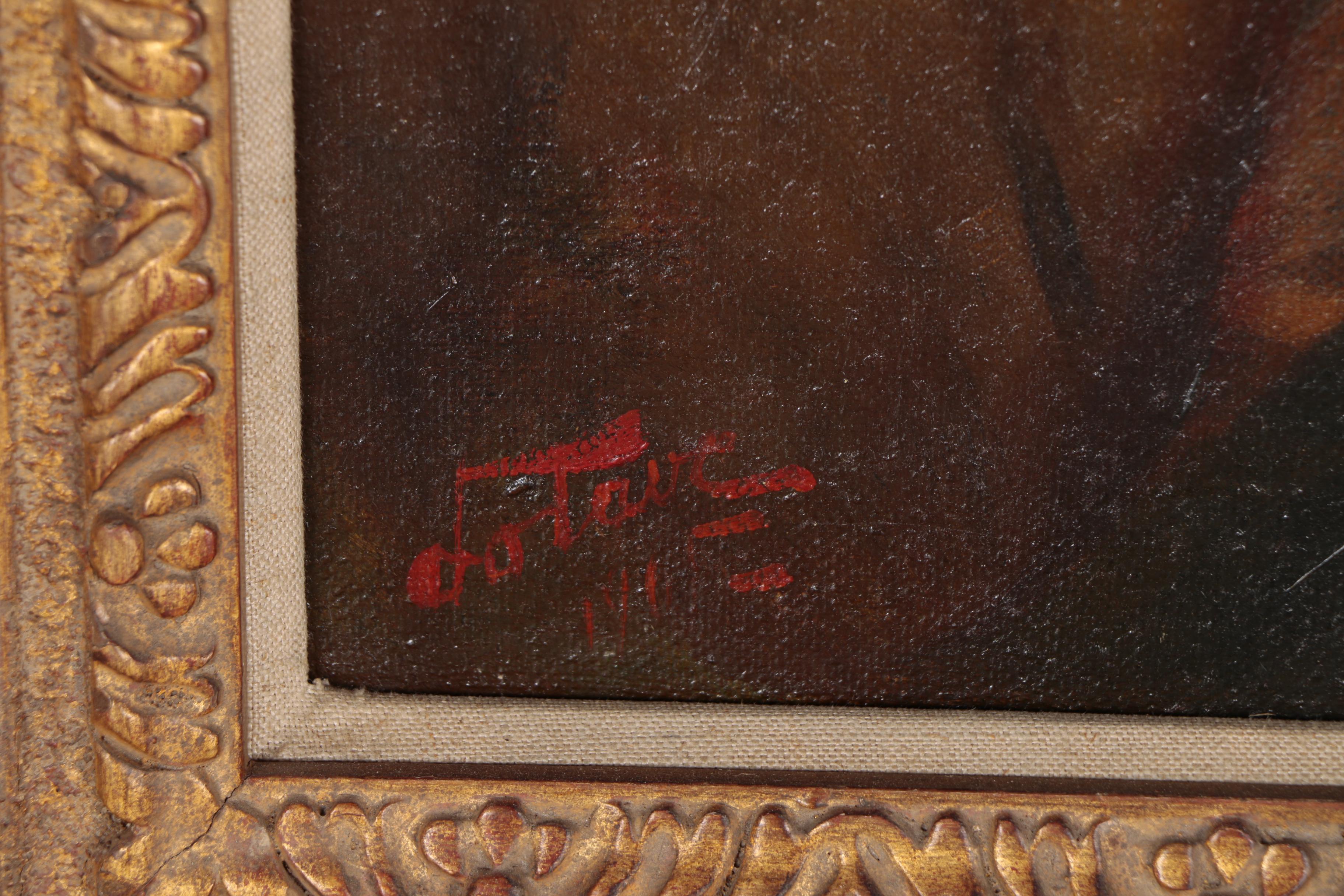 Carl Lotave 1905 Oil Portrait "Ignacio, Chief of the Utes"