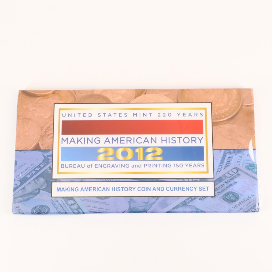 U.S. Mint 2012 Making American History Coin and Currency Set