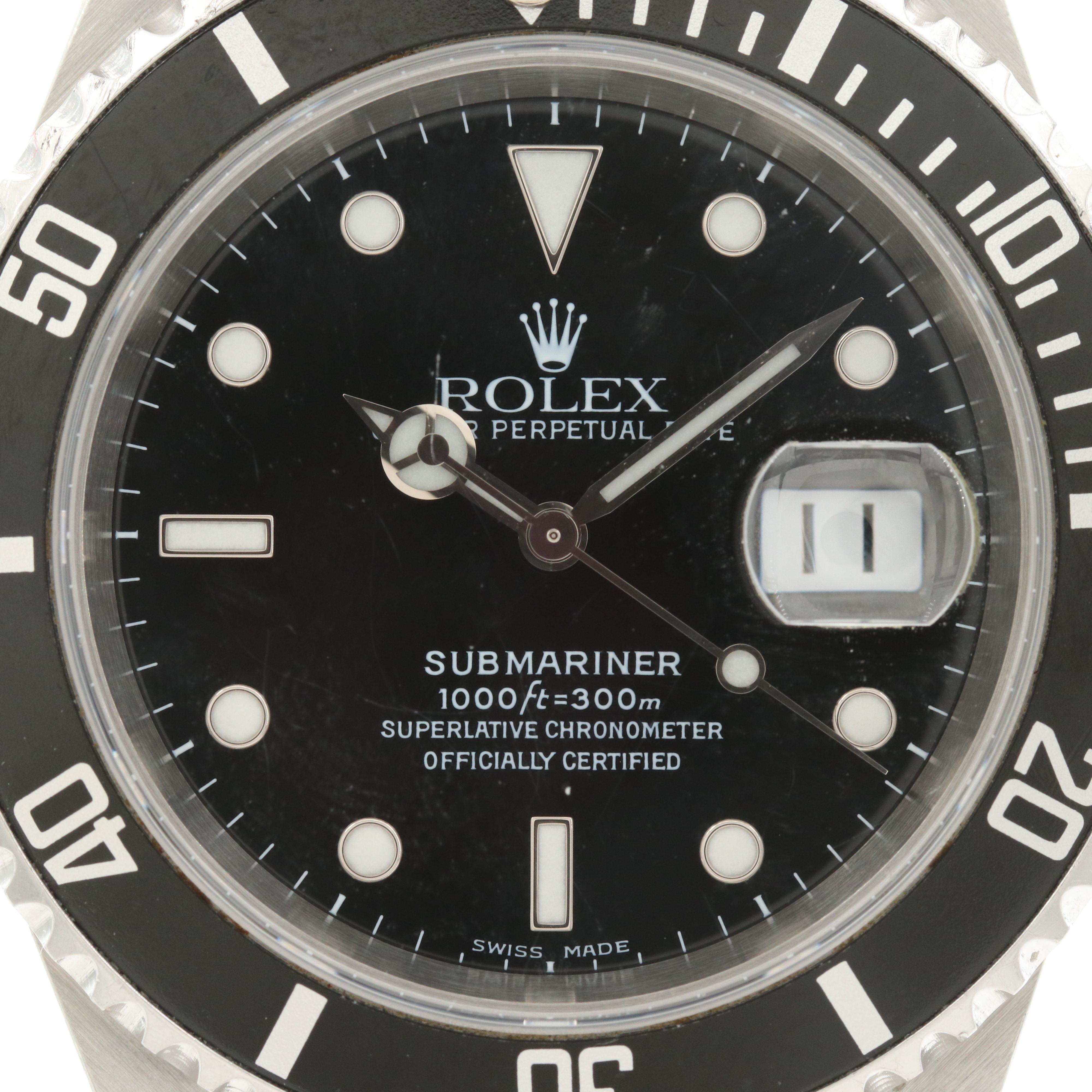 Rolex Submariner 16610 Stainless Steel Automatic Watch