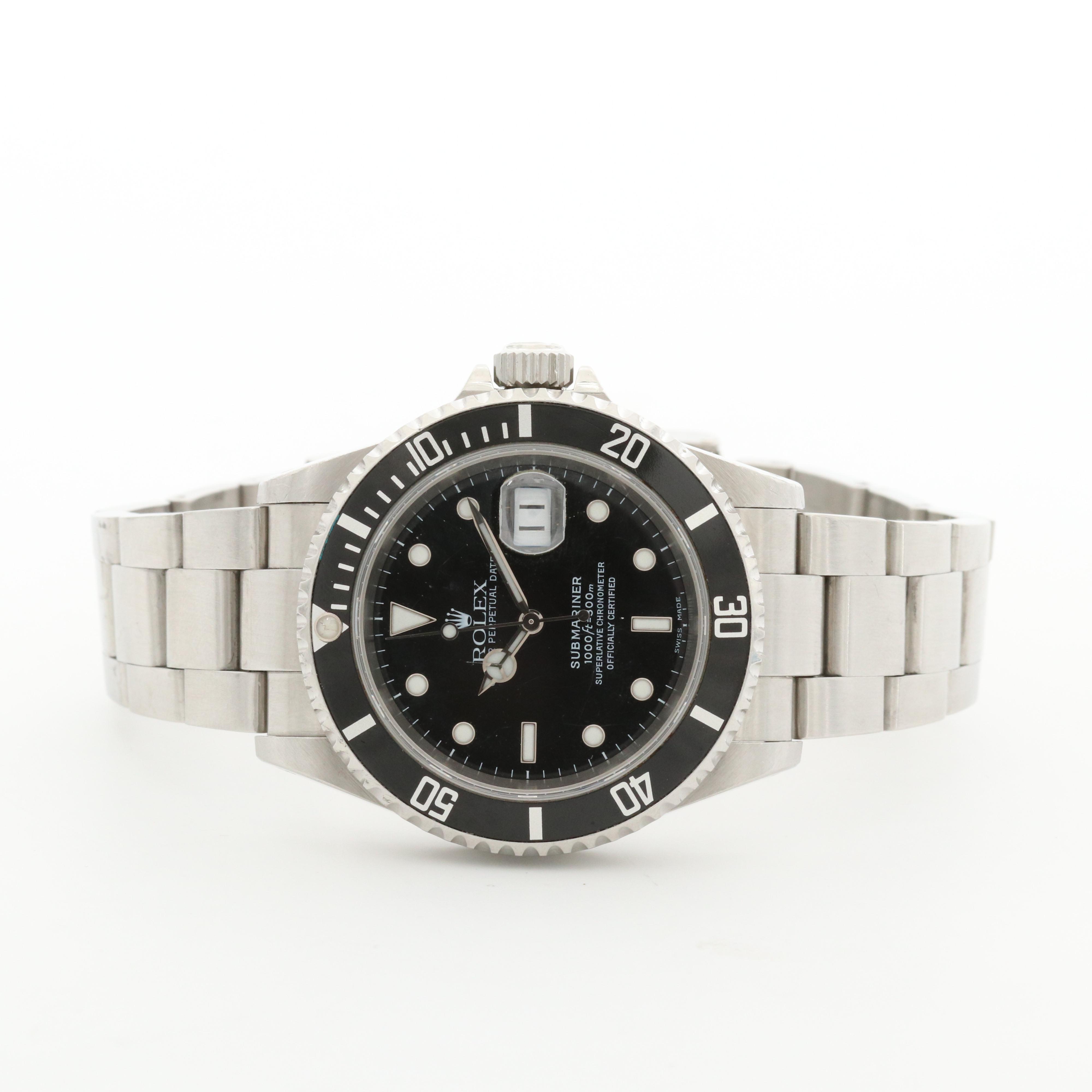 Rolex Submariner 16610 Stainless Steel Automatic Watch