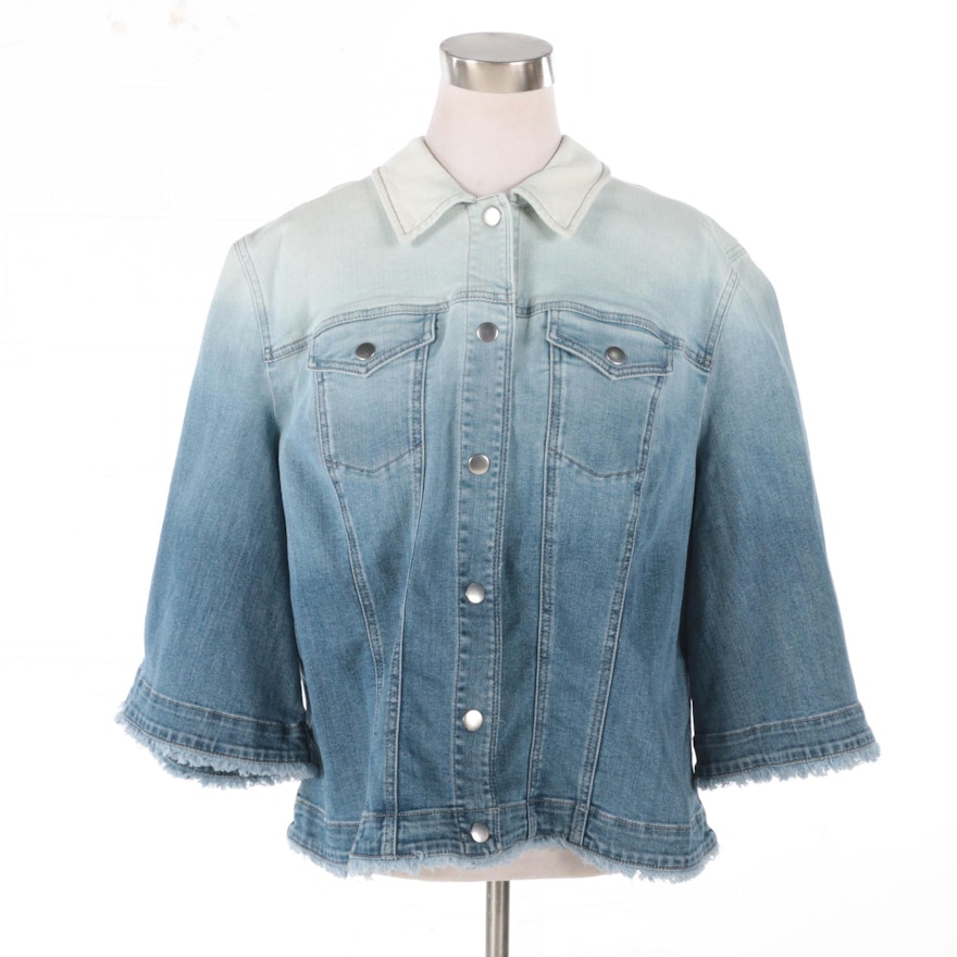 Chico's Ombré Denim Jacket