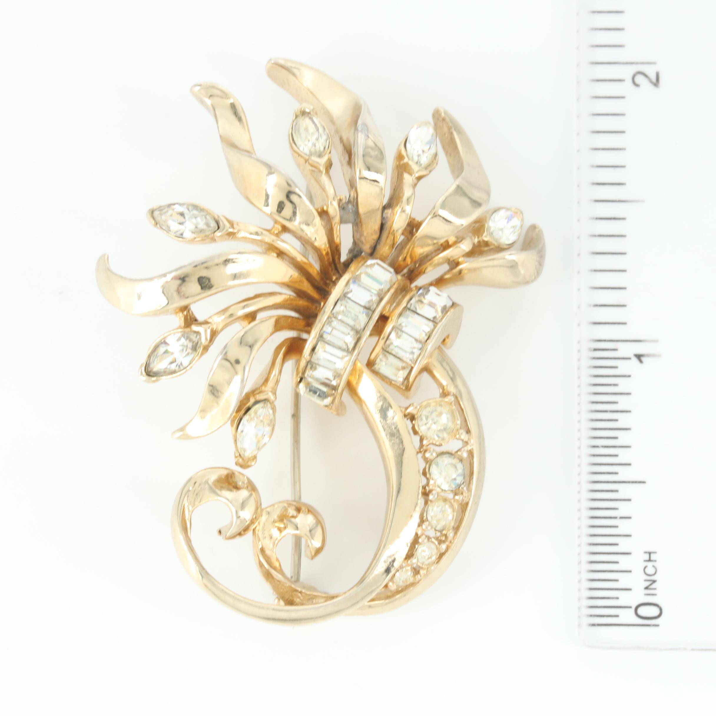 Vintage Coro Craft Cornucopia Brooch