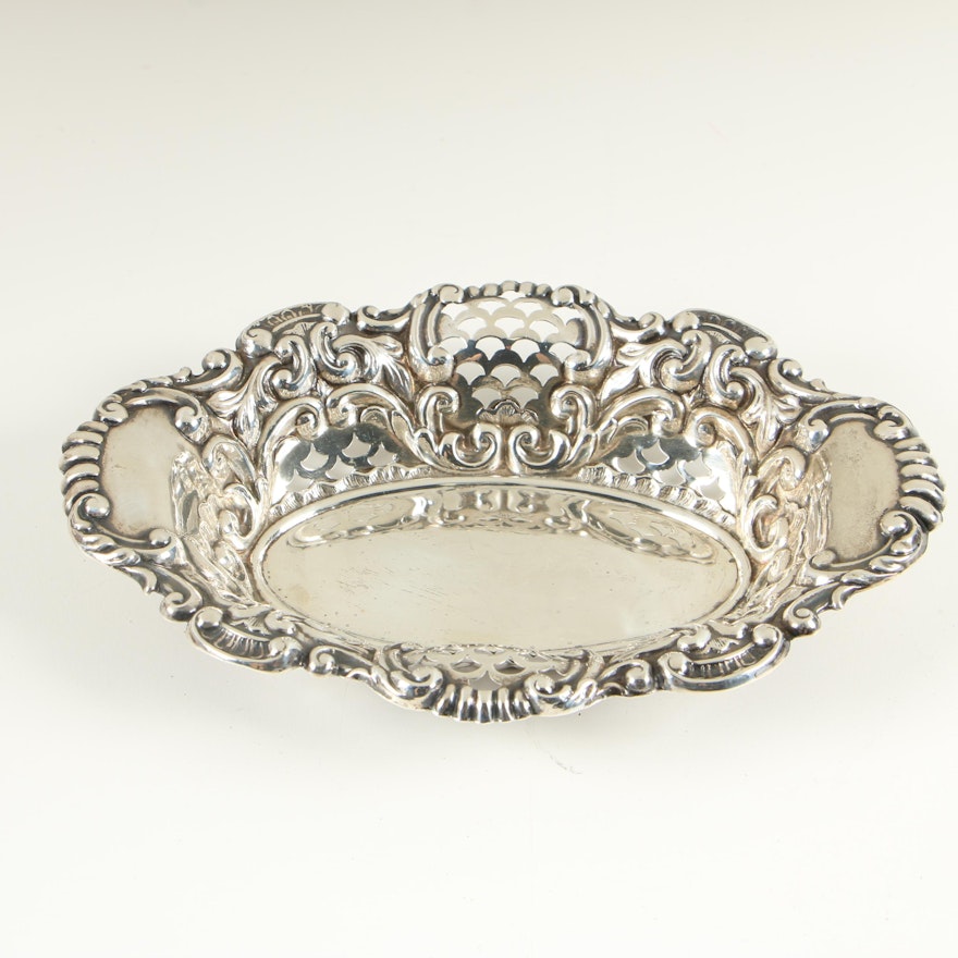 Dominick & Haff Reticulated Sterling Silver Bowl, 1868–1928