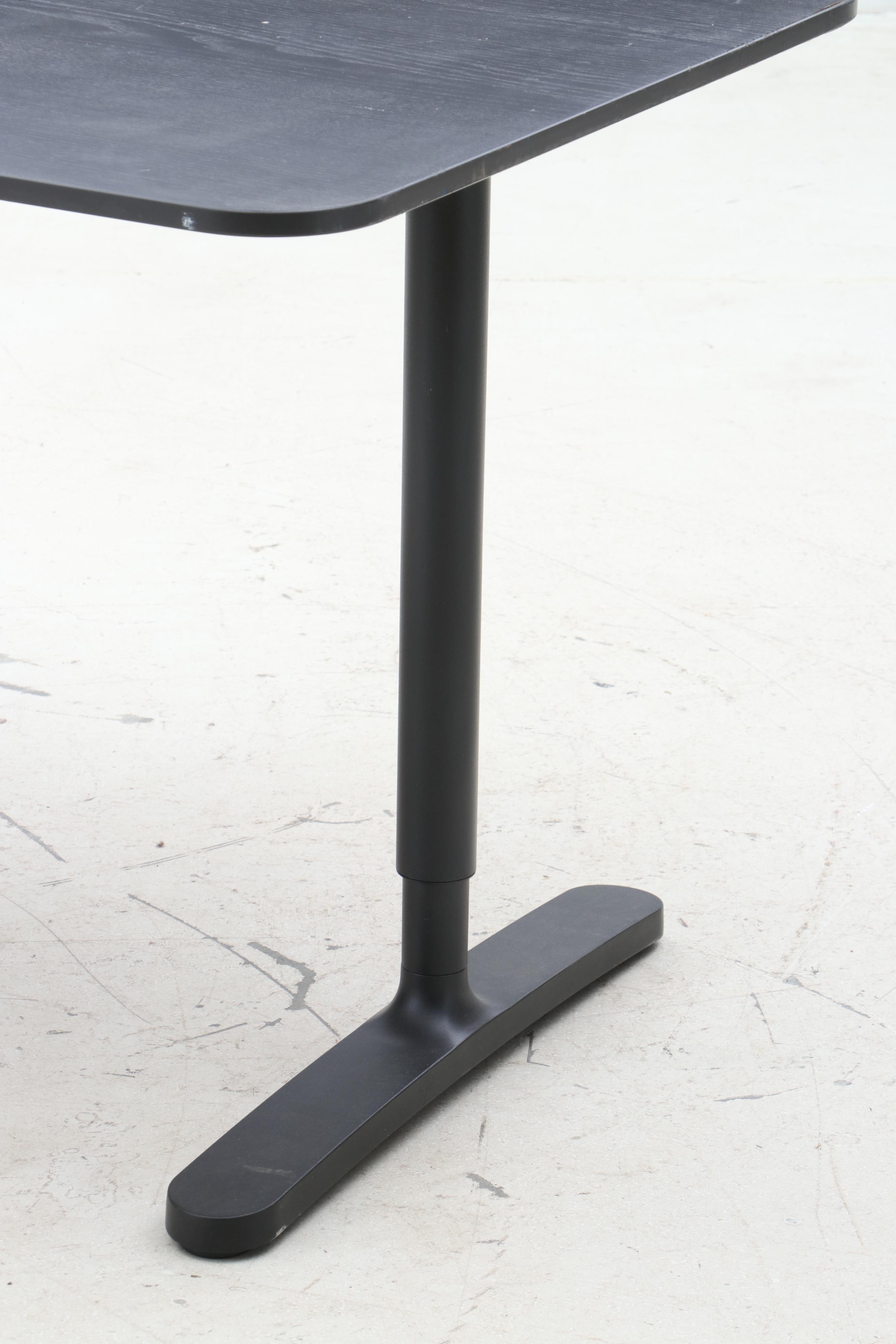 IKEA Bekant Wood Laminate Office Table, Contemporary