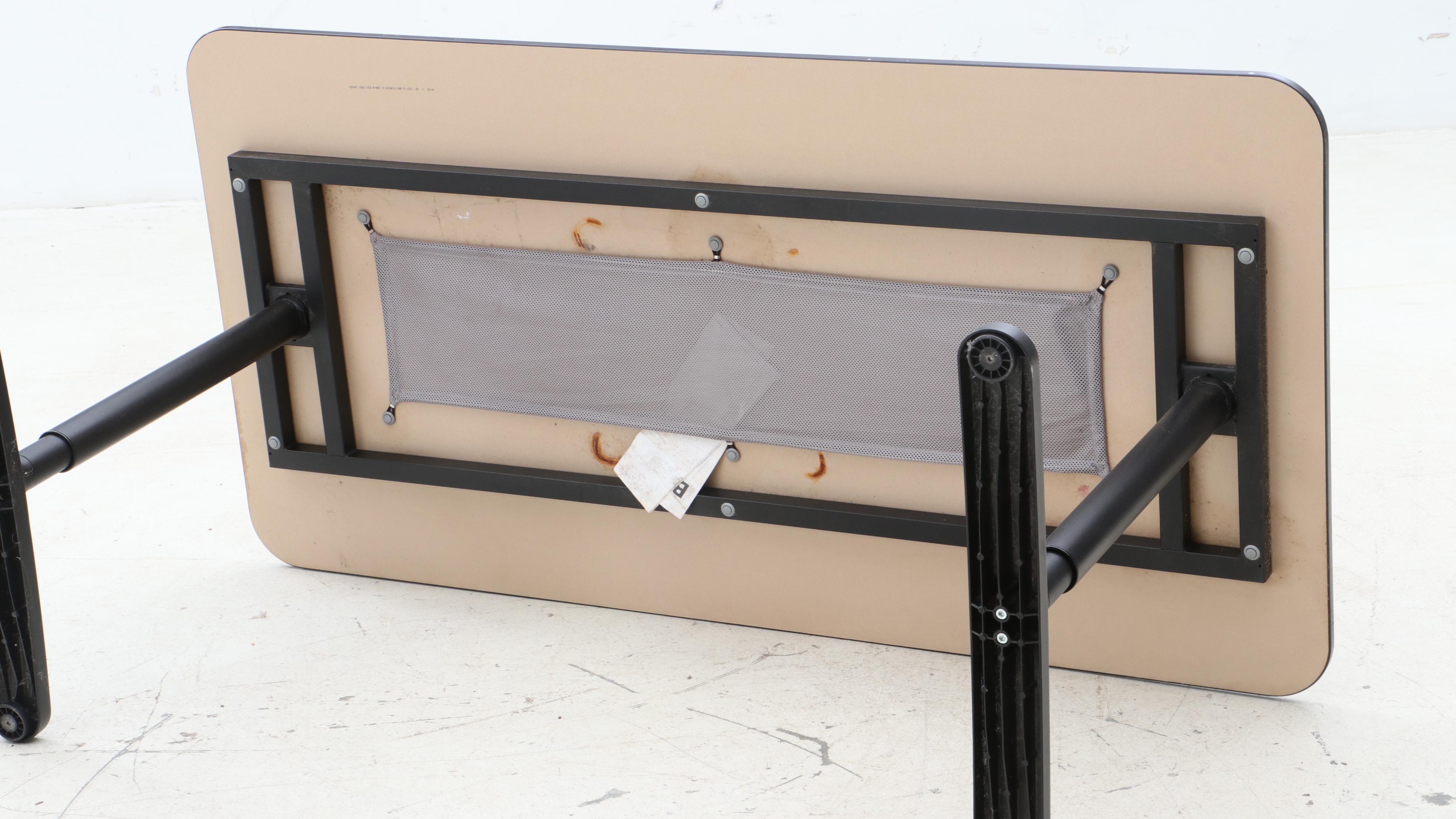 IKEA Bekant Wood Laminate Office Table, Contemporary