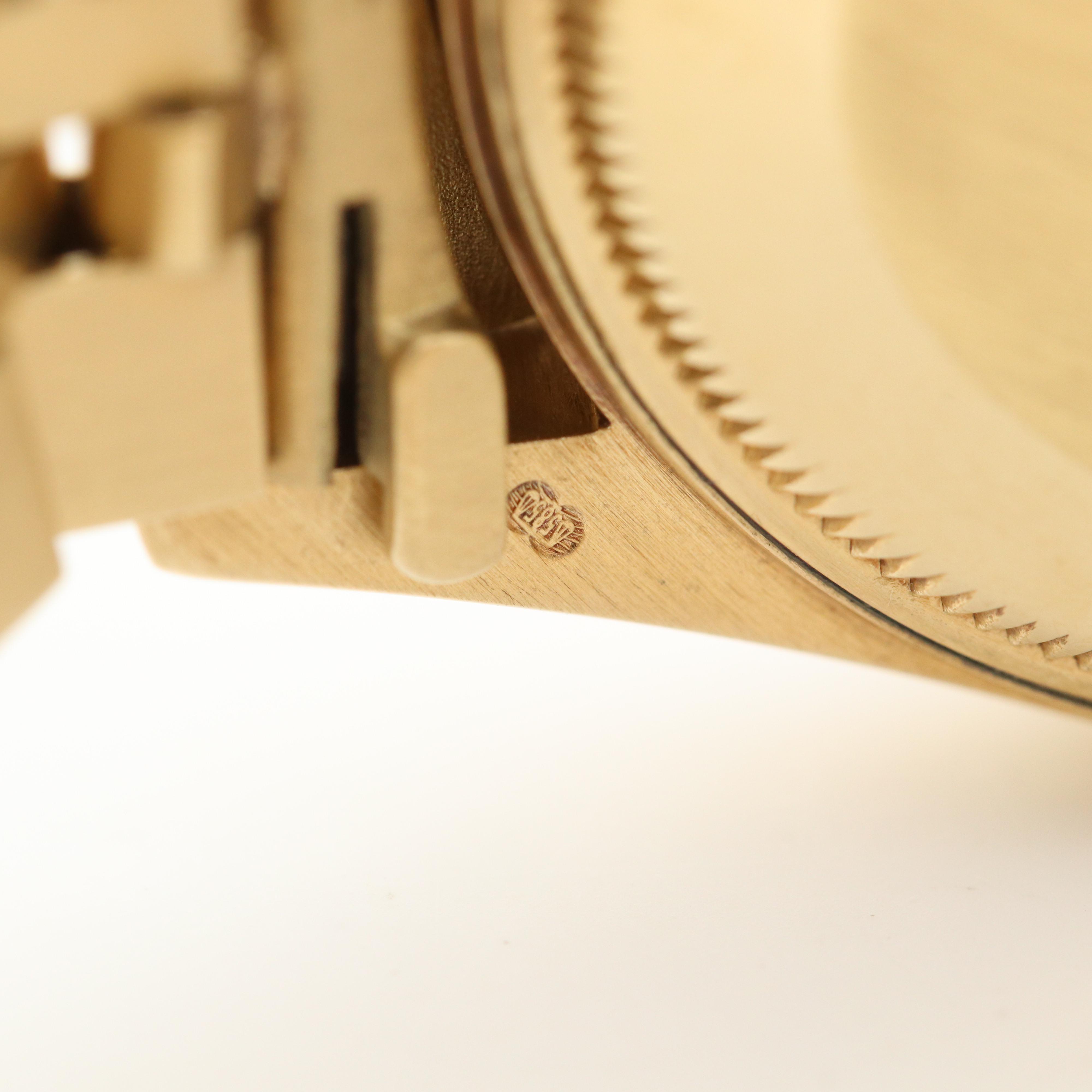 Rolex Datejust 14K Yellow Gold Watch with Black Dial, 1982