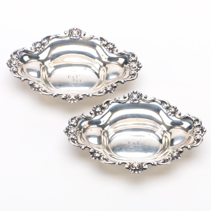 Pair of J.B. and S.M. Knowles Sterling Individual Nut Dishes, Late 19th Century