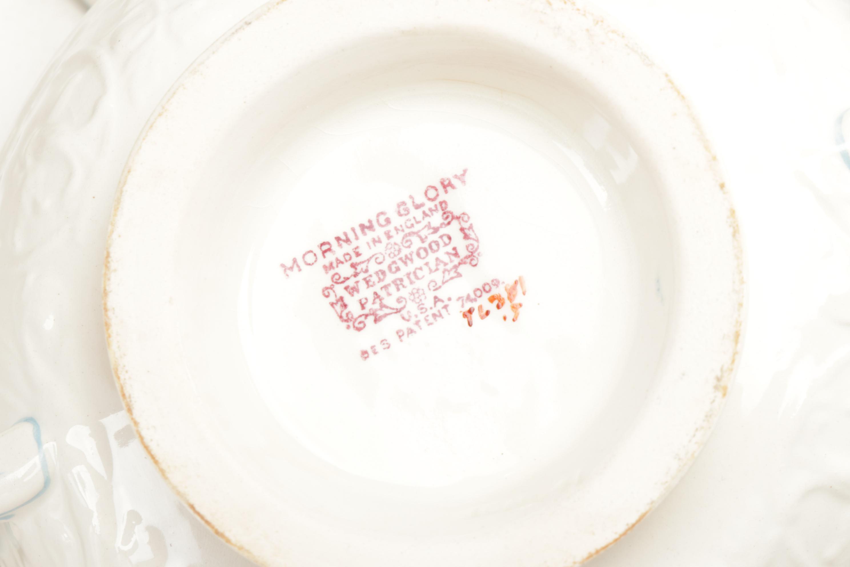 Wedgwood Patrician "Morning Glory" Pattern China Dinnerware