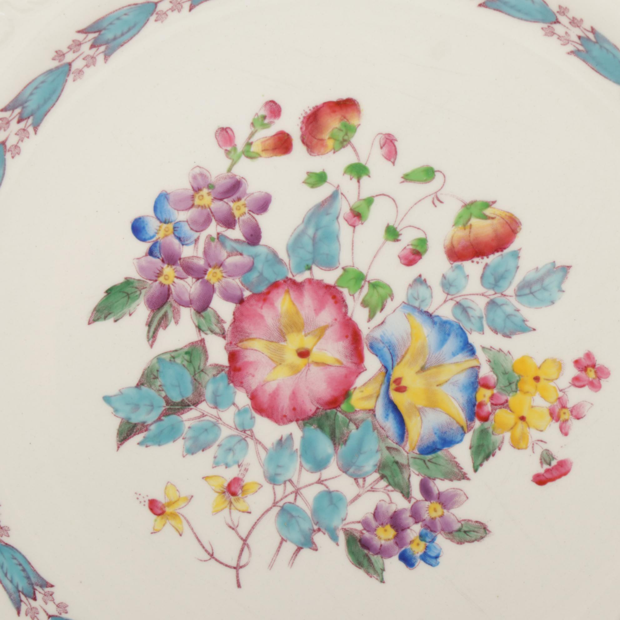 Wedgwood Patrician "Morning Glory" Pattern China Dinnerware
