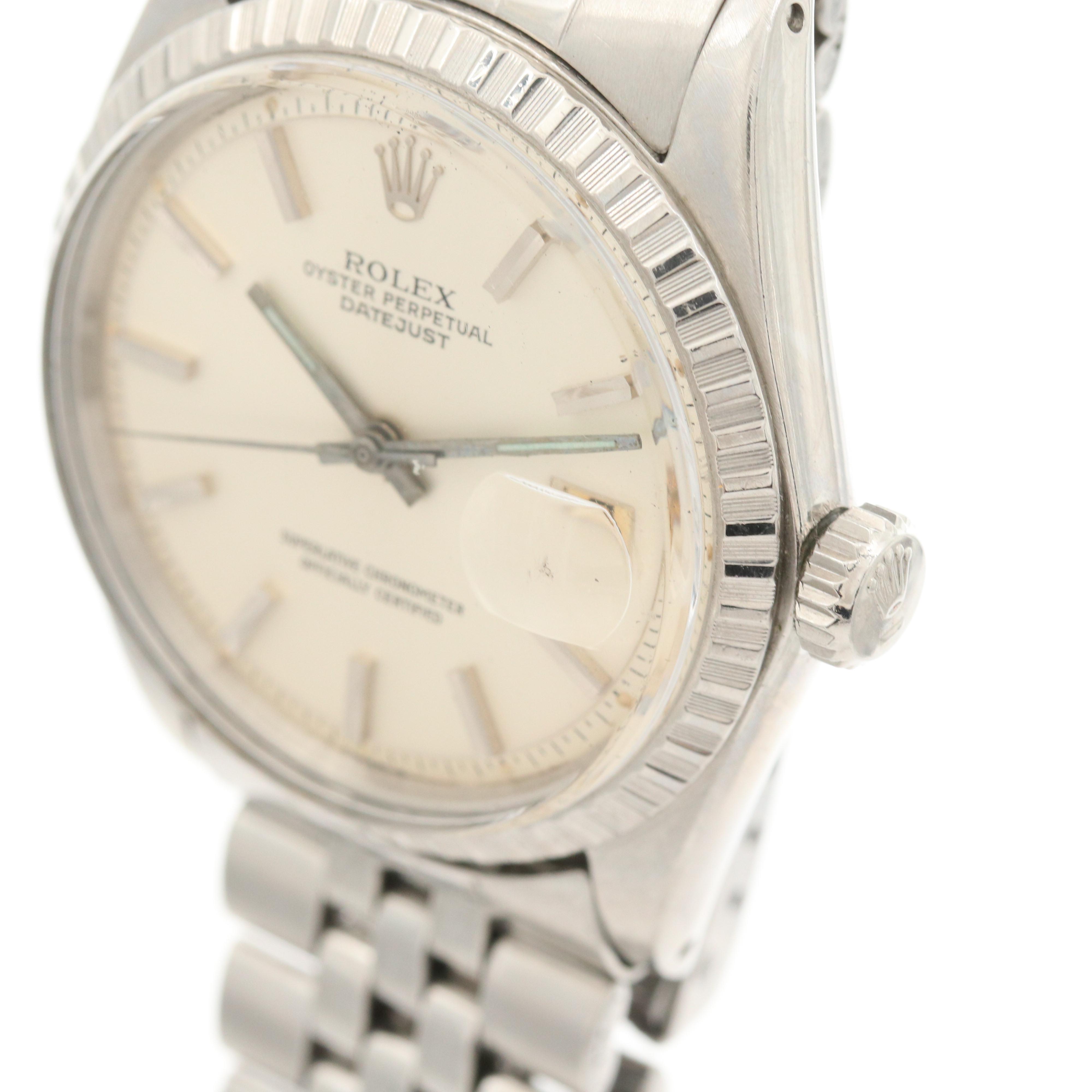 Vintage Rolex Datejust Stainless Steel Watch, 1965