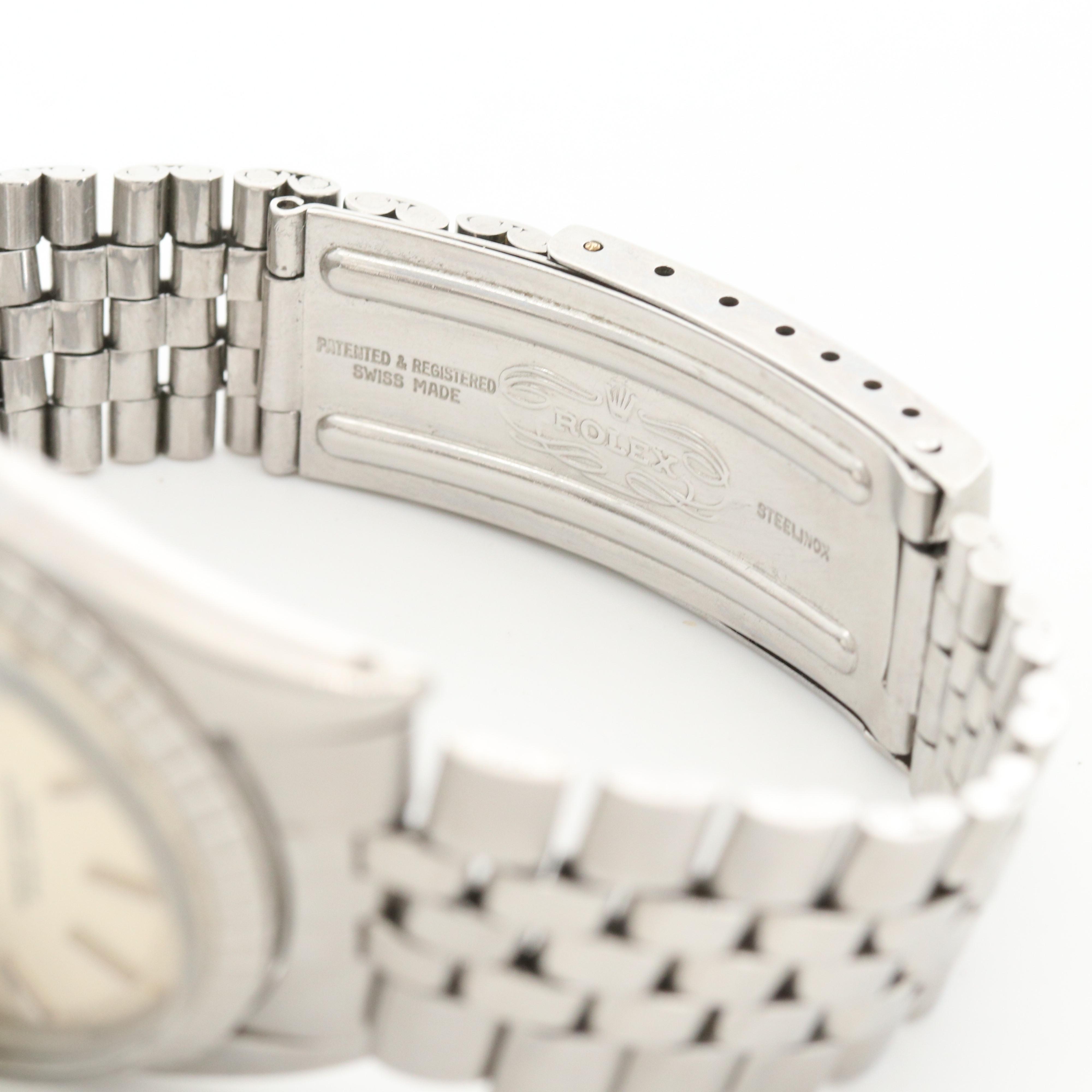 Vintage Rolex Datejust Stainless Steel Watch, 1965