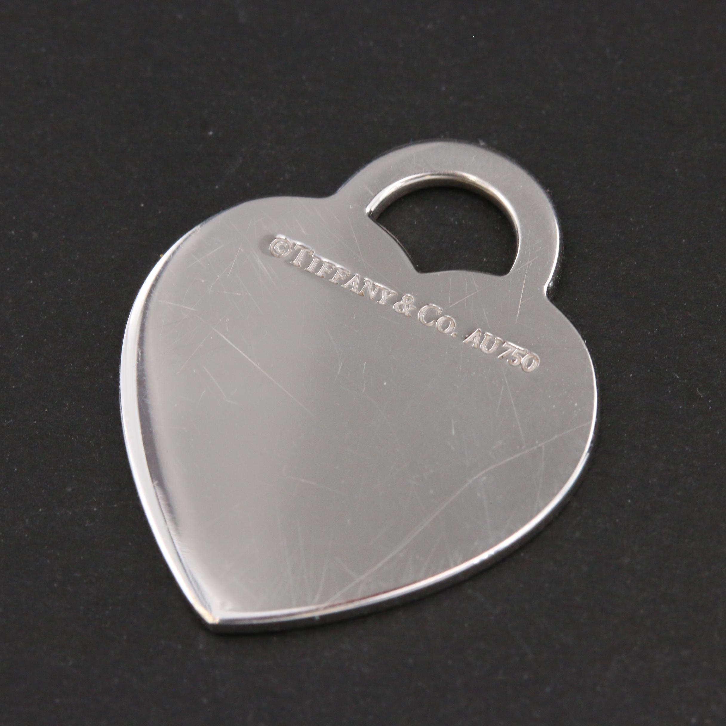 Tiffany & Co. 18K White Gold "Return to Tiffany" Diamond Pendant