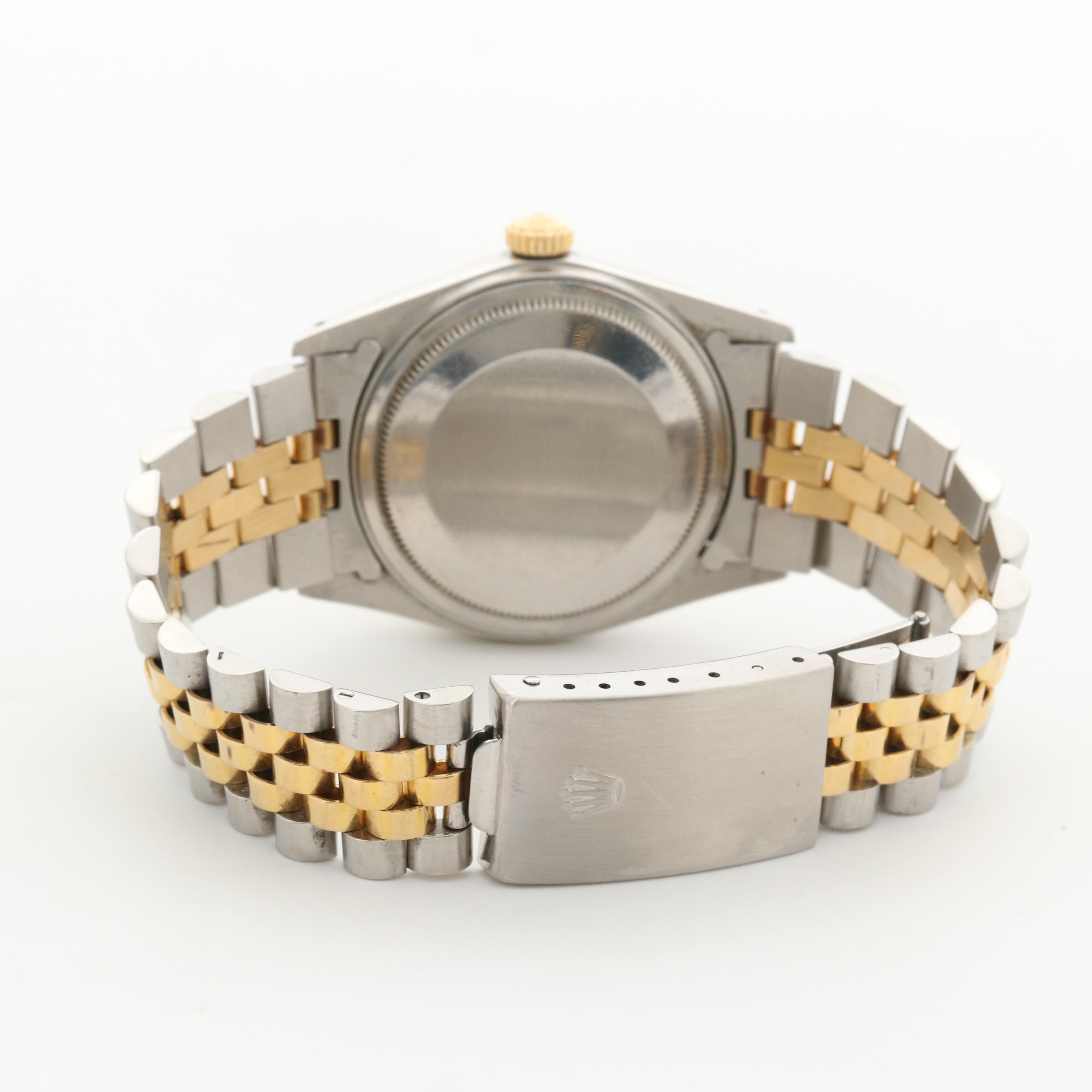 Rolex Datejust 18K Gold and Stainless Steel Watch, 1984