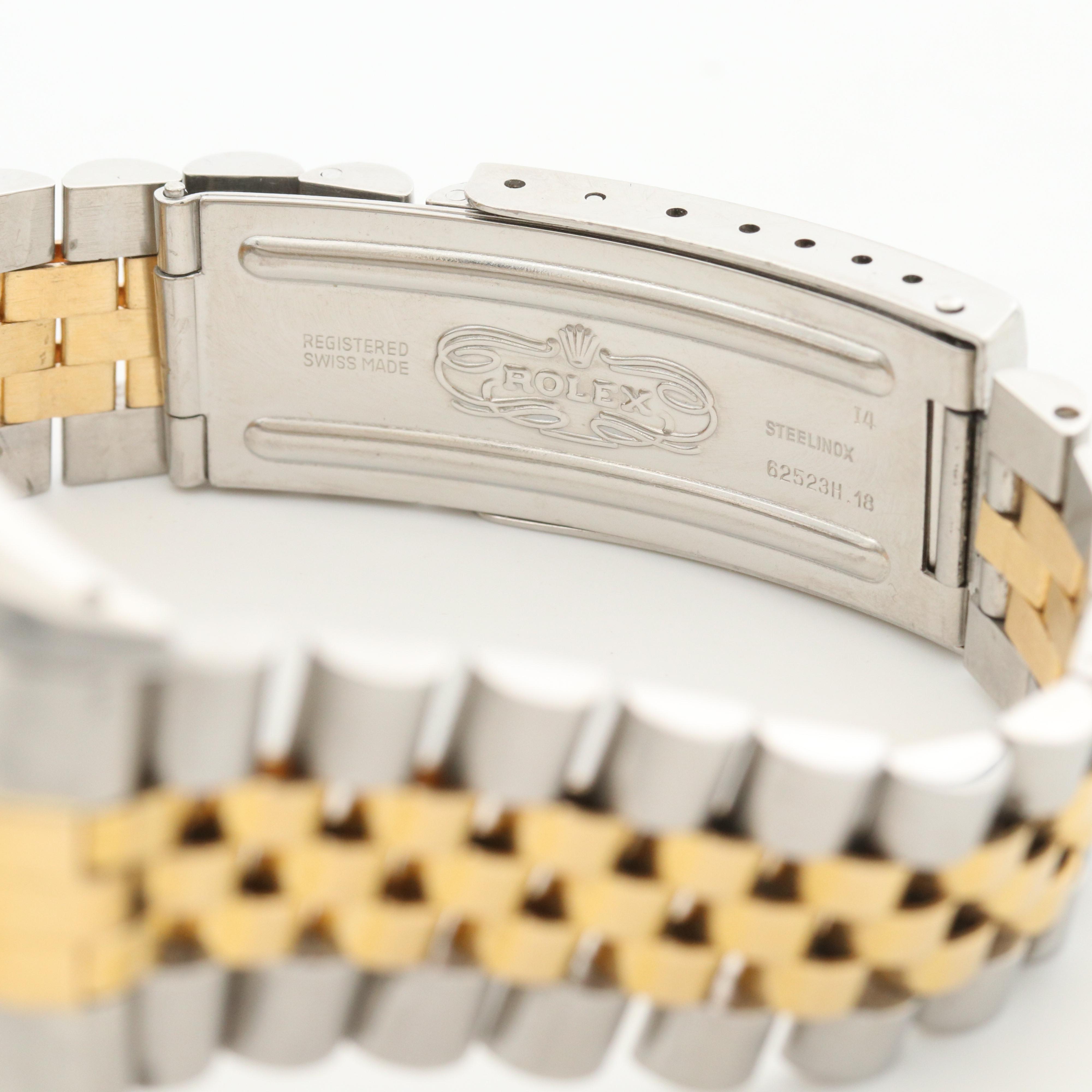 Rolex Datejust 18K Gold and Stainless Steel Watch, 1984