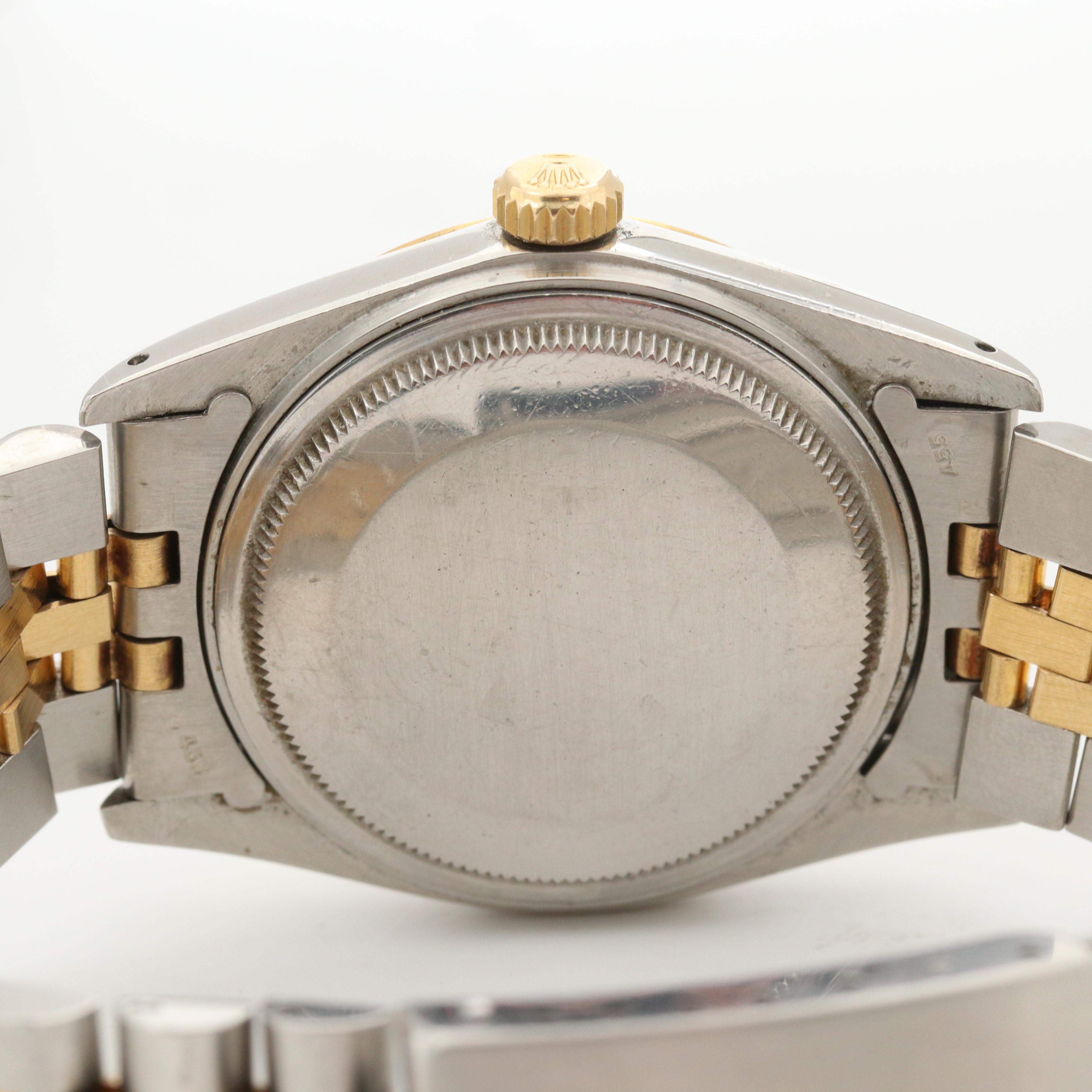 Rolex Datejust 18K Gold and Stainless Steel Watch, 1984