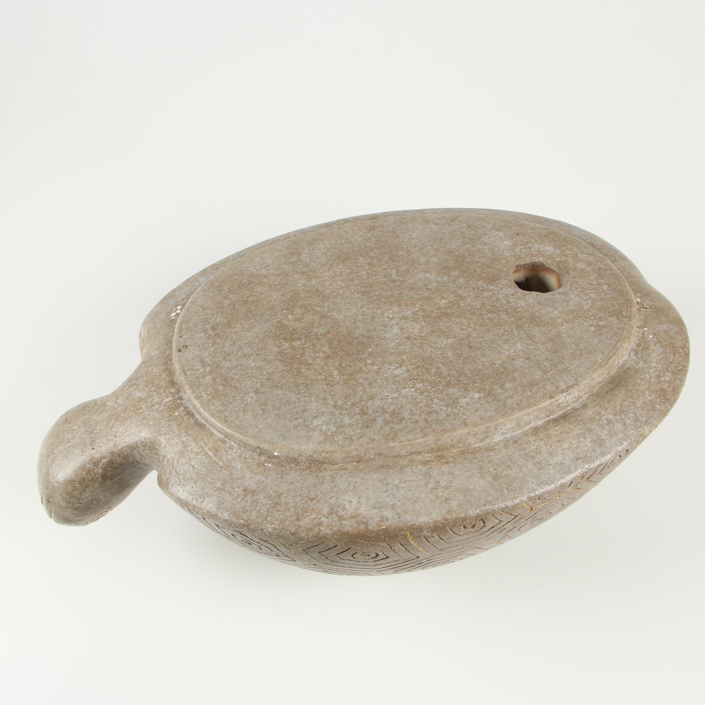 Modernist Style Gilt Ceramic Tortoise