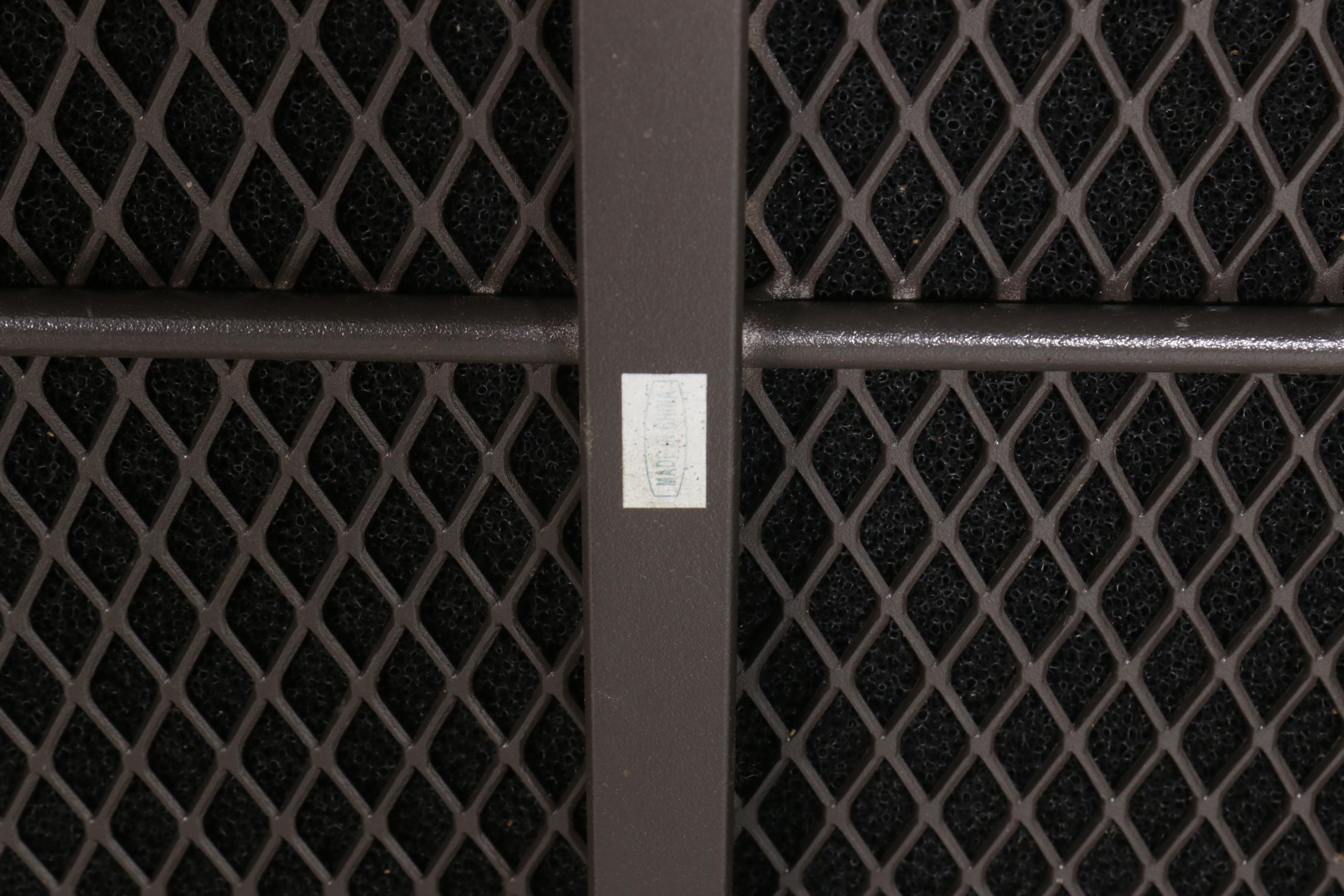 Wicker Weave Plastic Outdoor Patio Sofa and Chairs with Outdoor Pillows