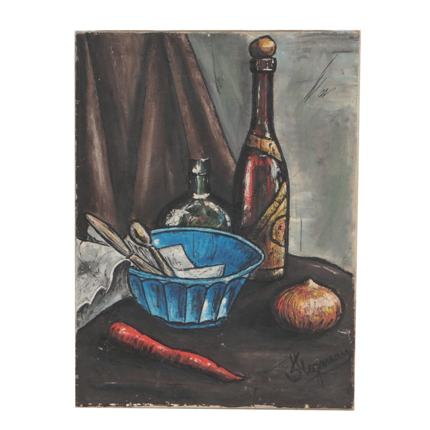 Modernist Still Life Oil Painting