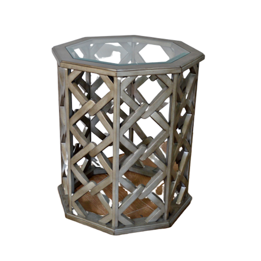 Hooker Furniture Octagonal Wood Openwork End Table