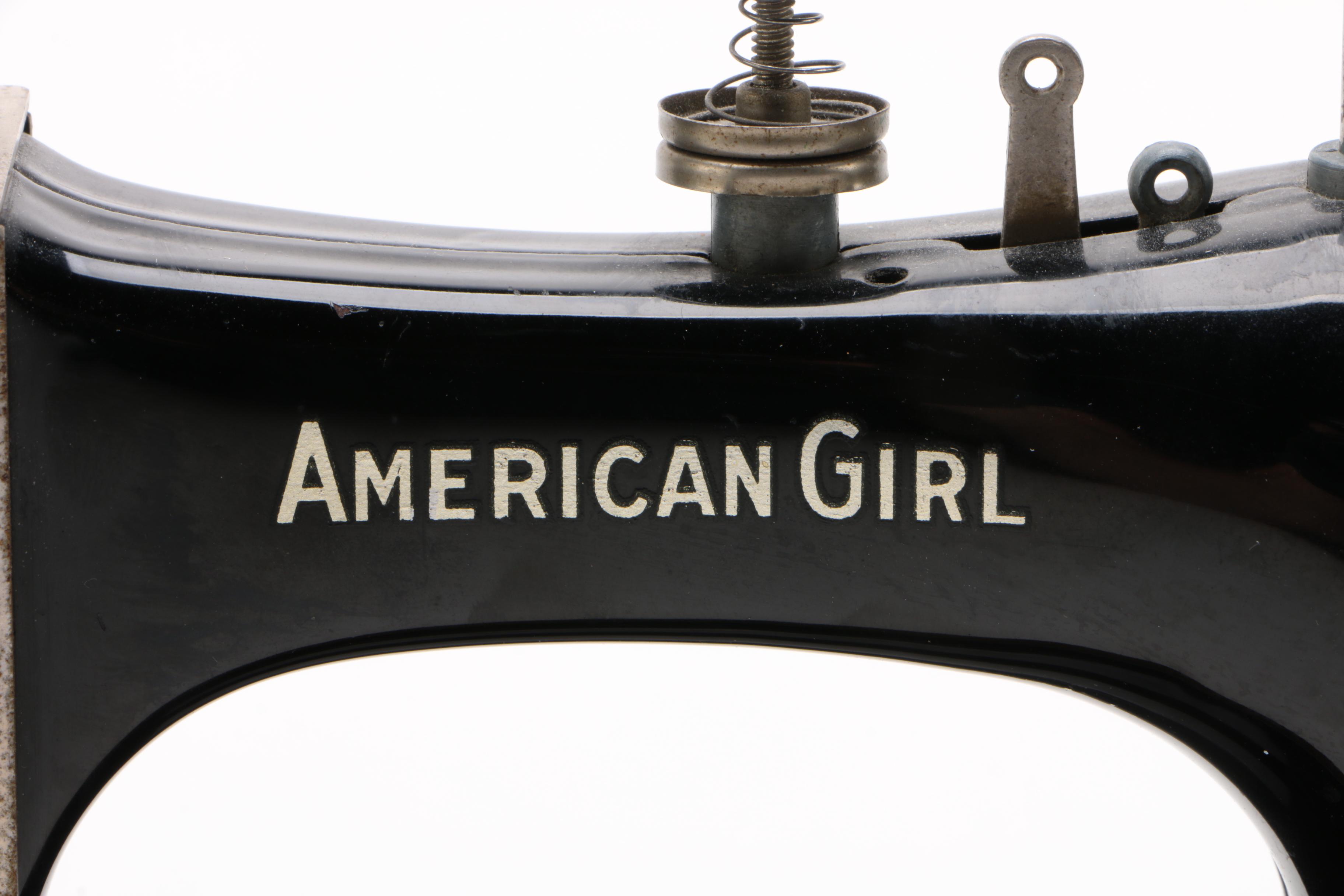 "American Girl" Children's Hand-Crank Sewing Machine, Early to Mid 20th Century
