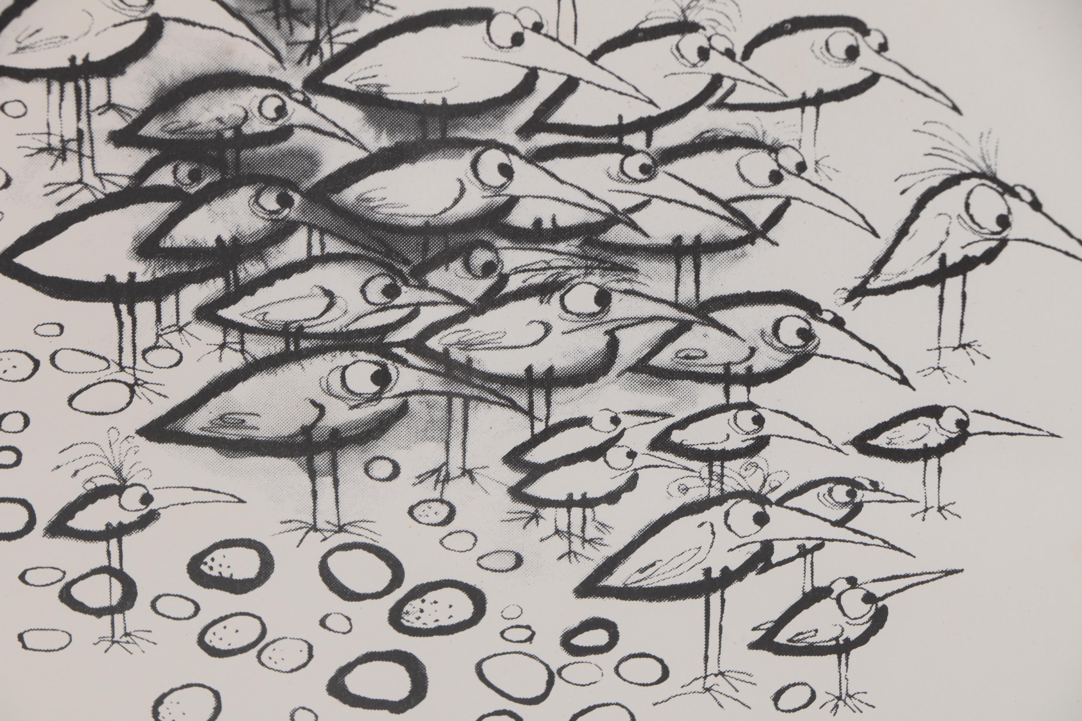 Halftone Print after Ronald Searle New Yorker Cartoon