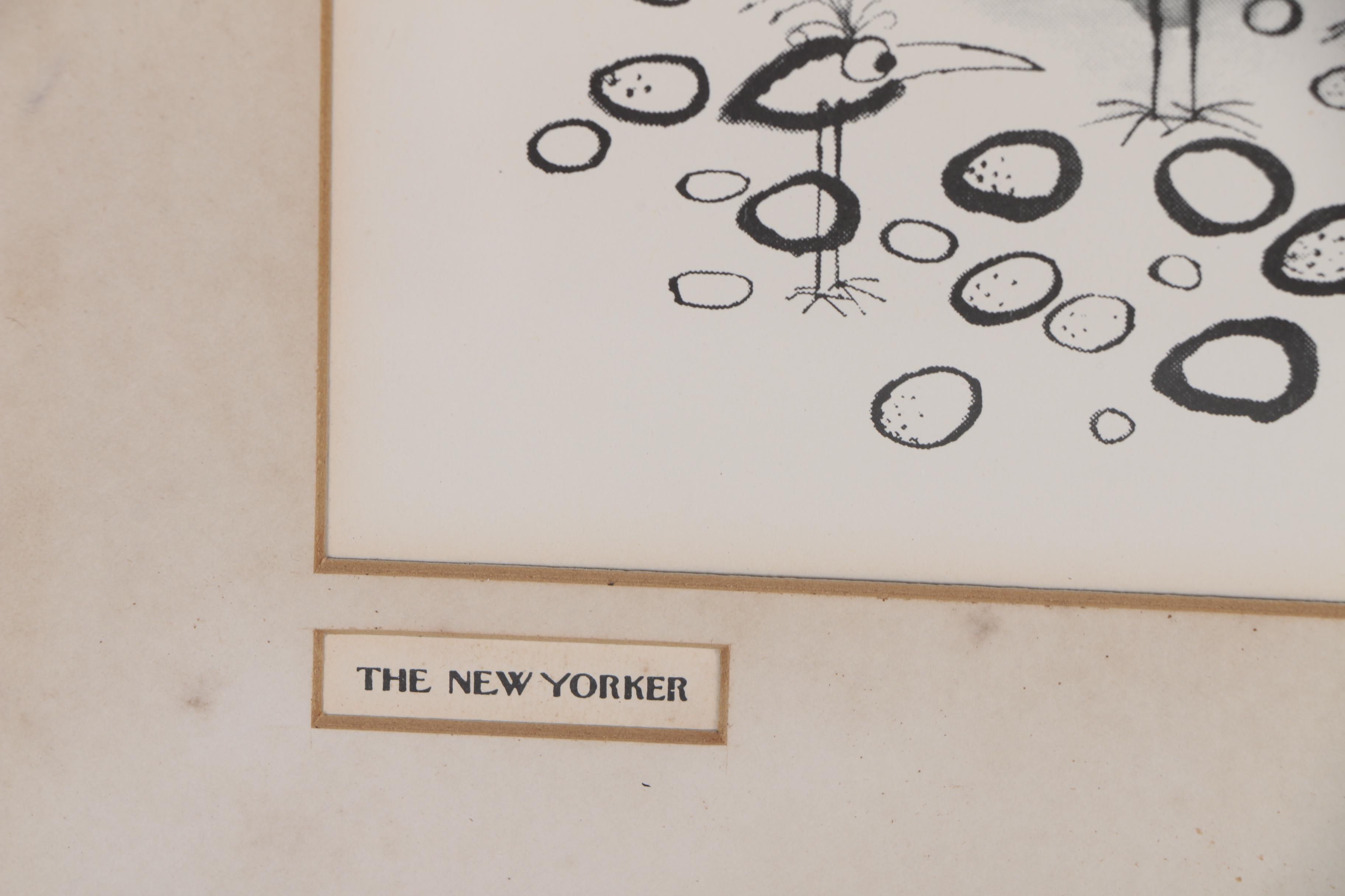 Halftone Print after Ronald Searle New Yorker Cartoon