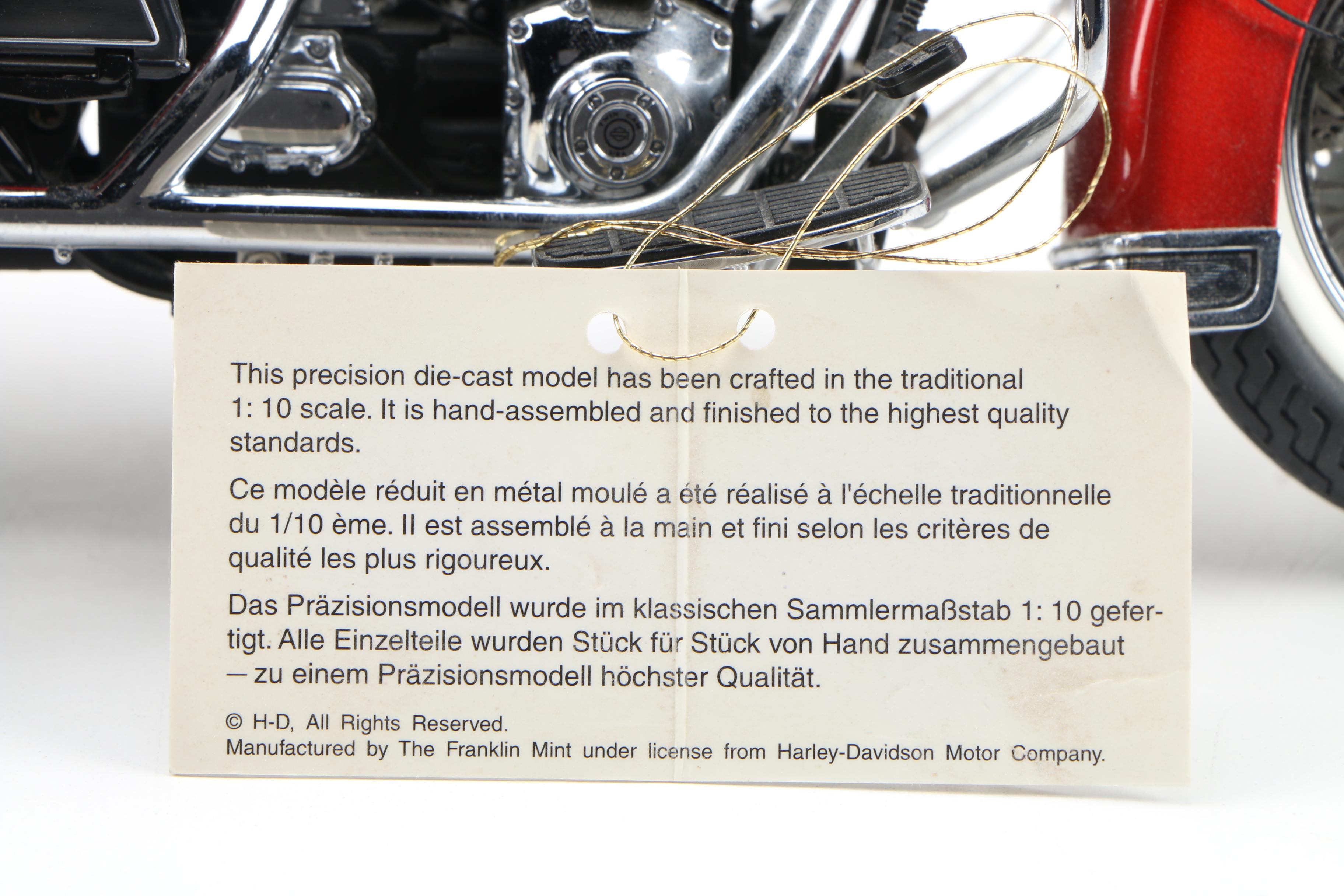 Franklin Mint Harley-Davidson Road King Diecast Model, 1999