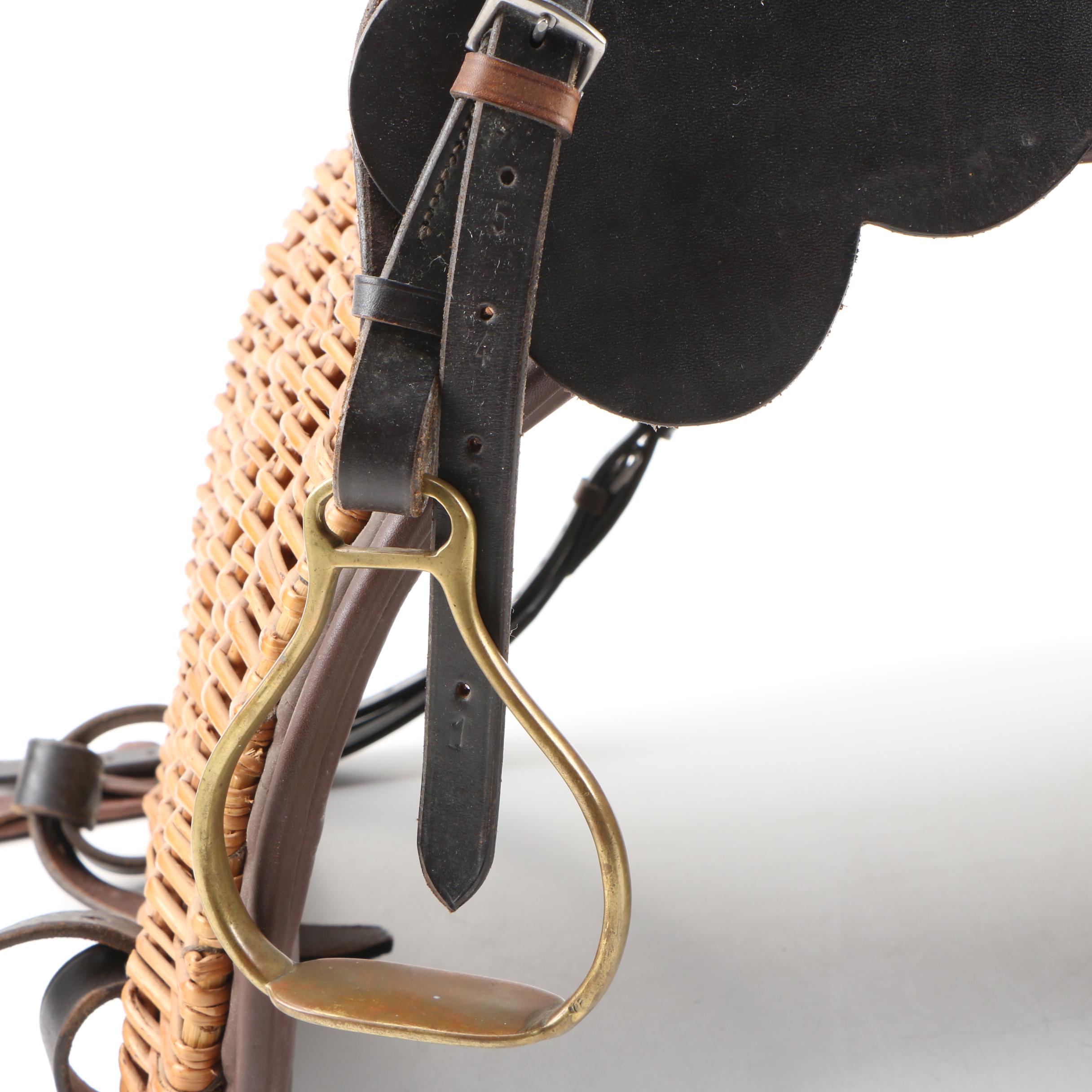 Children's Wicker Basket Pony Saddle