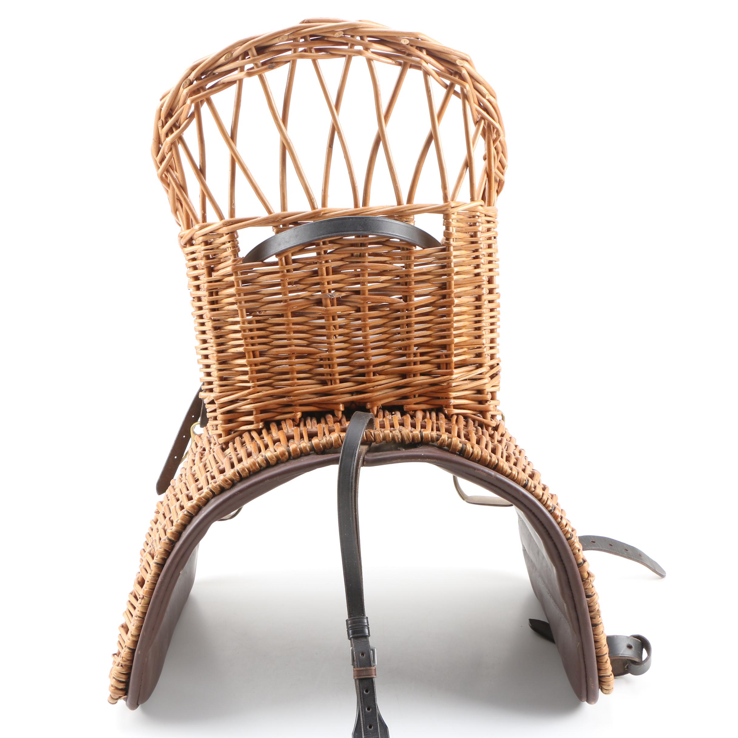 Children's Wicker Basket Pony Saddle