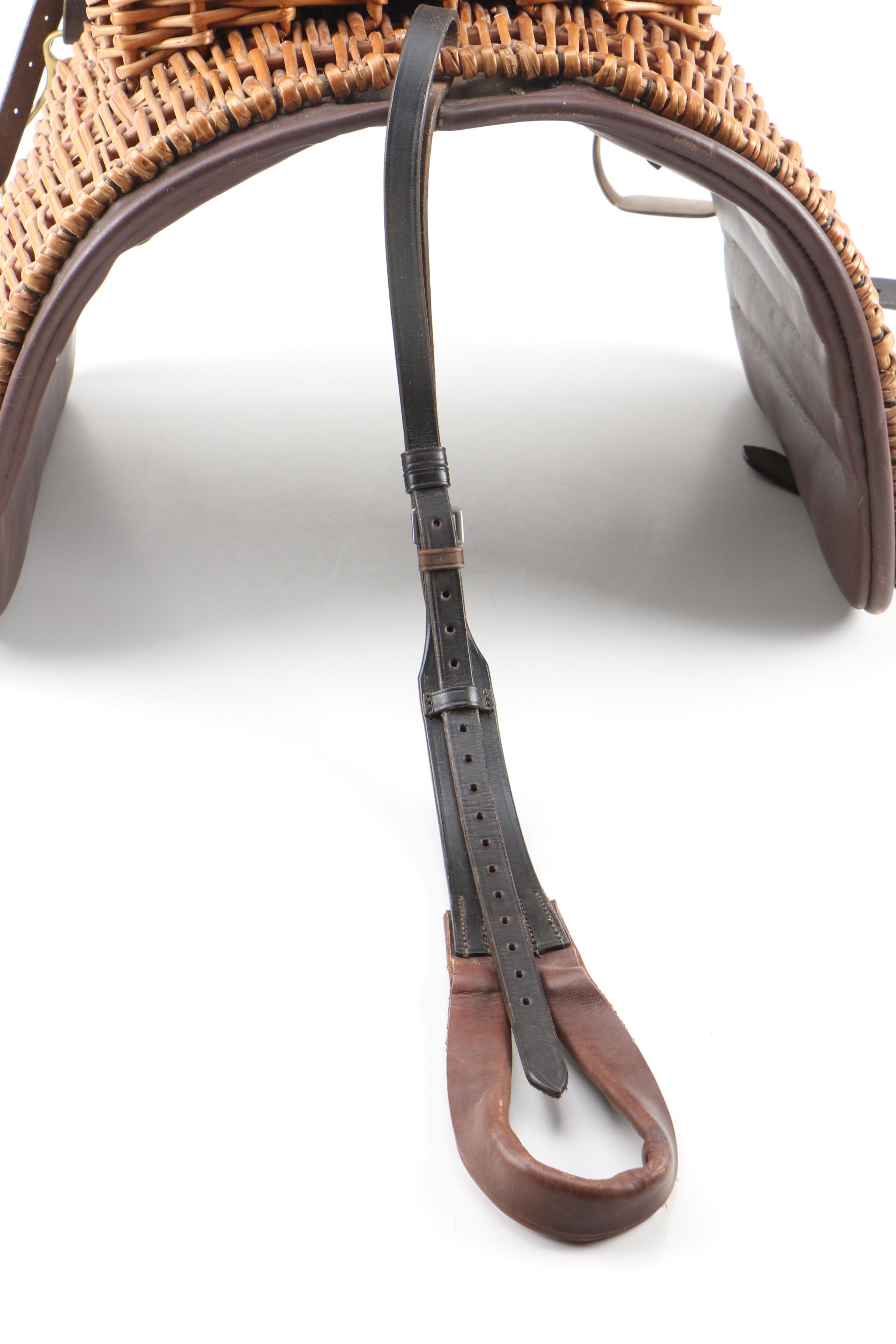 Children's Wicker Basket Pony Saddle